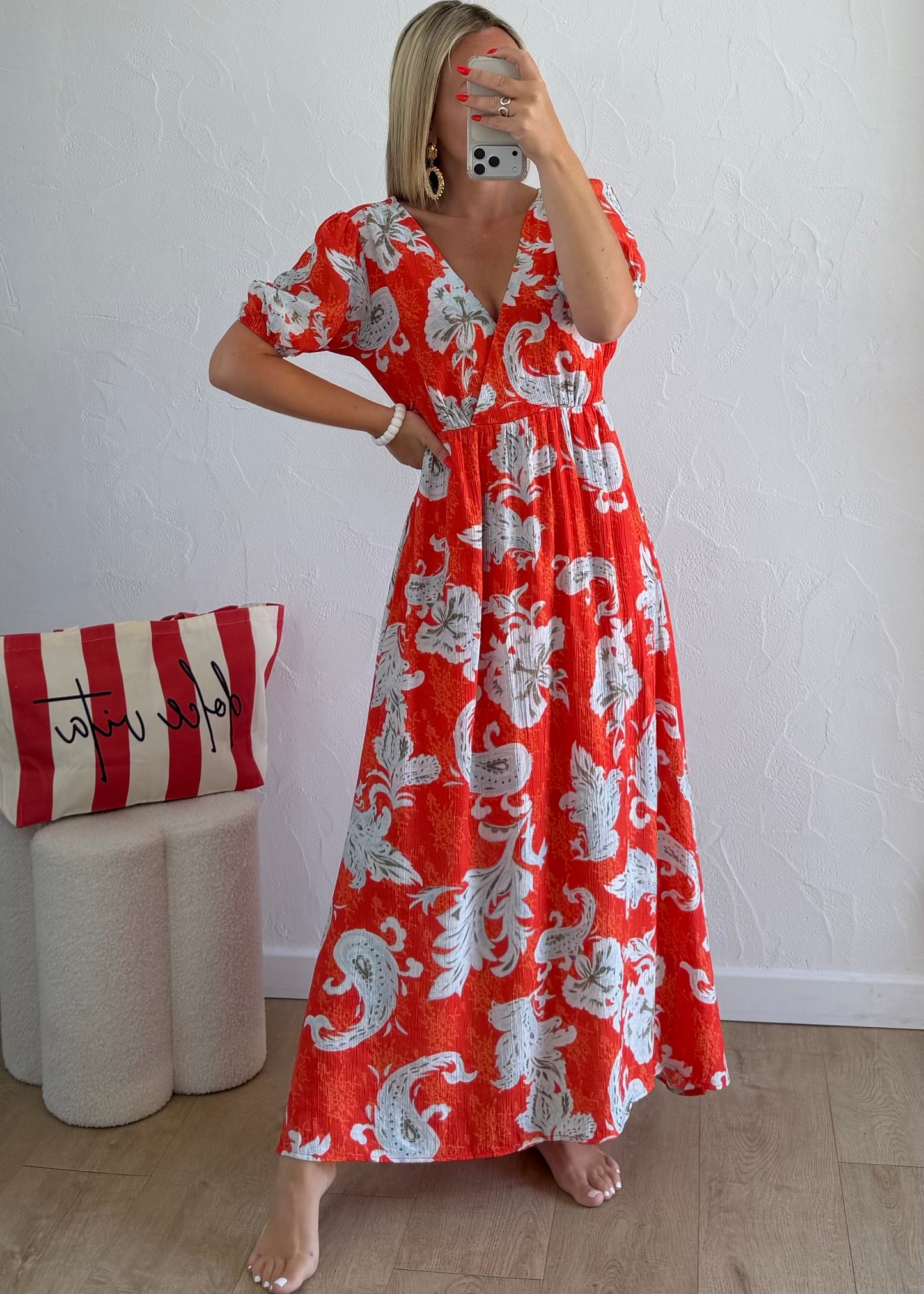 Robe AYLINE Rouge