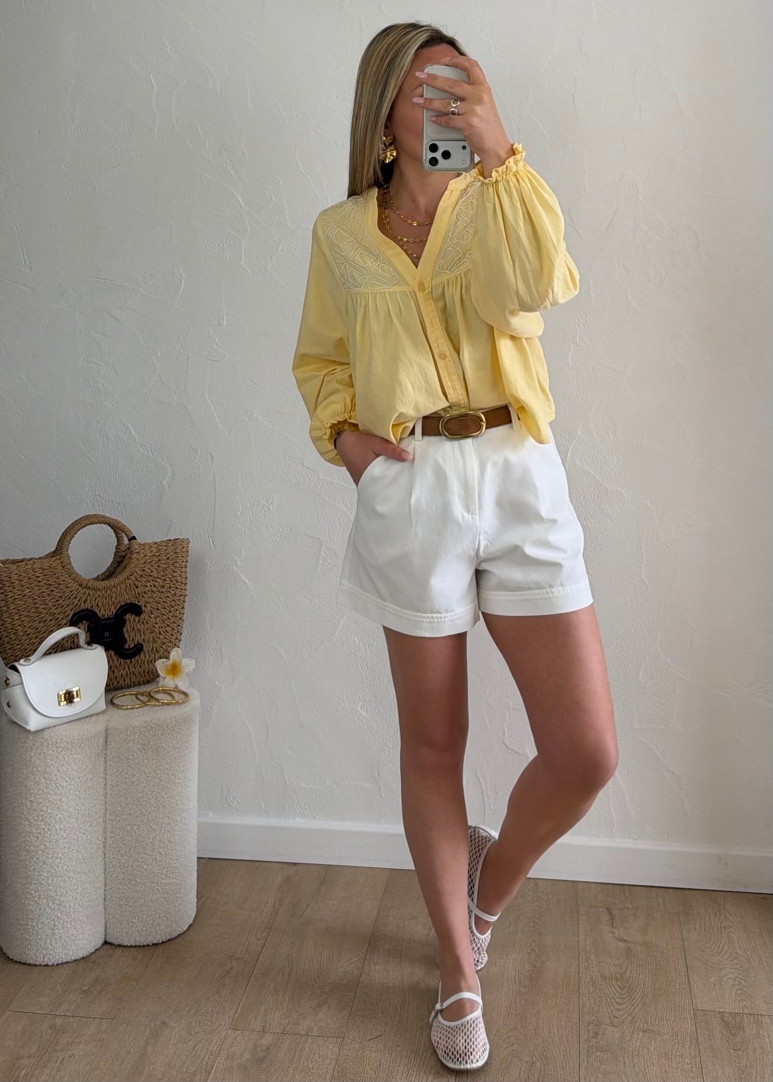 Chemisier BLANDINE Jaune