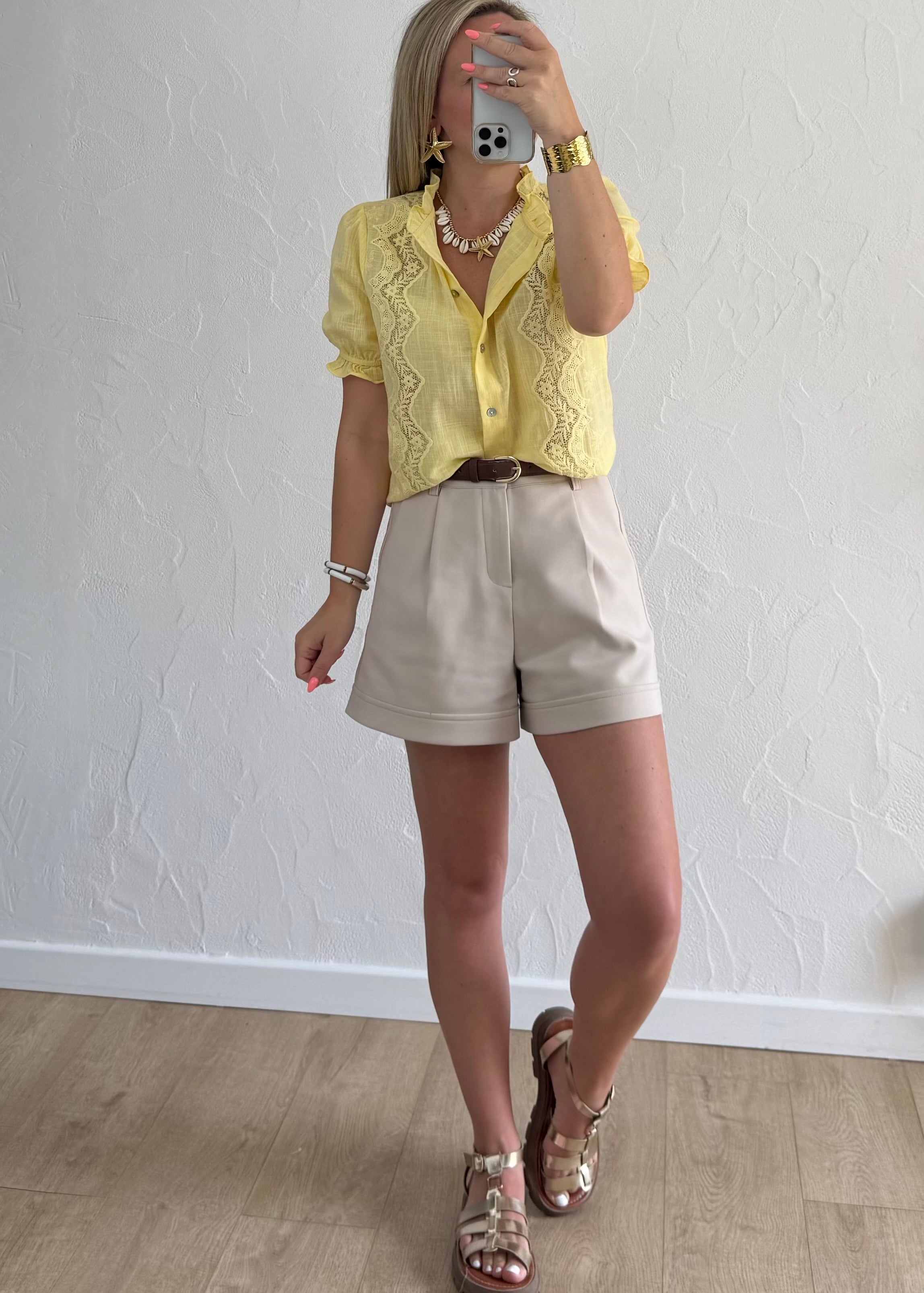 Chemisier Sharlie Jaune