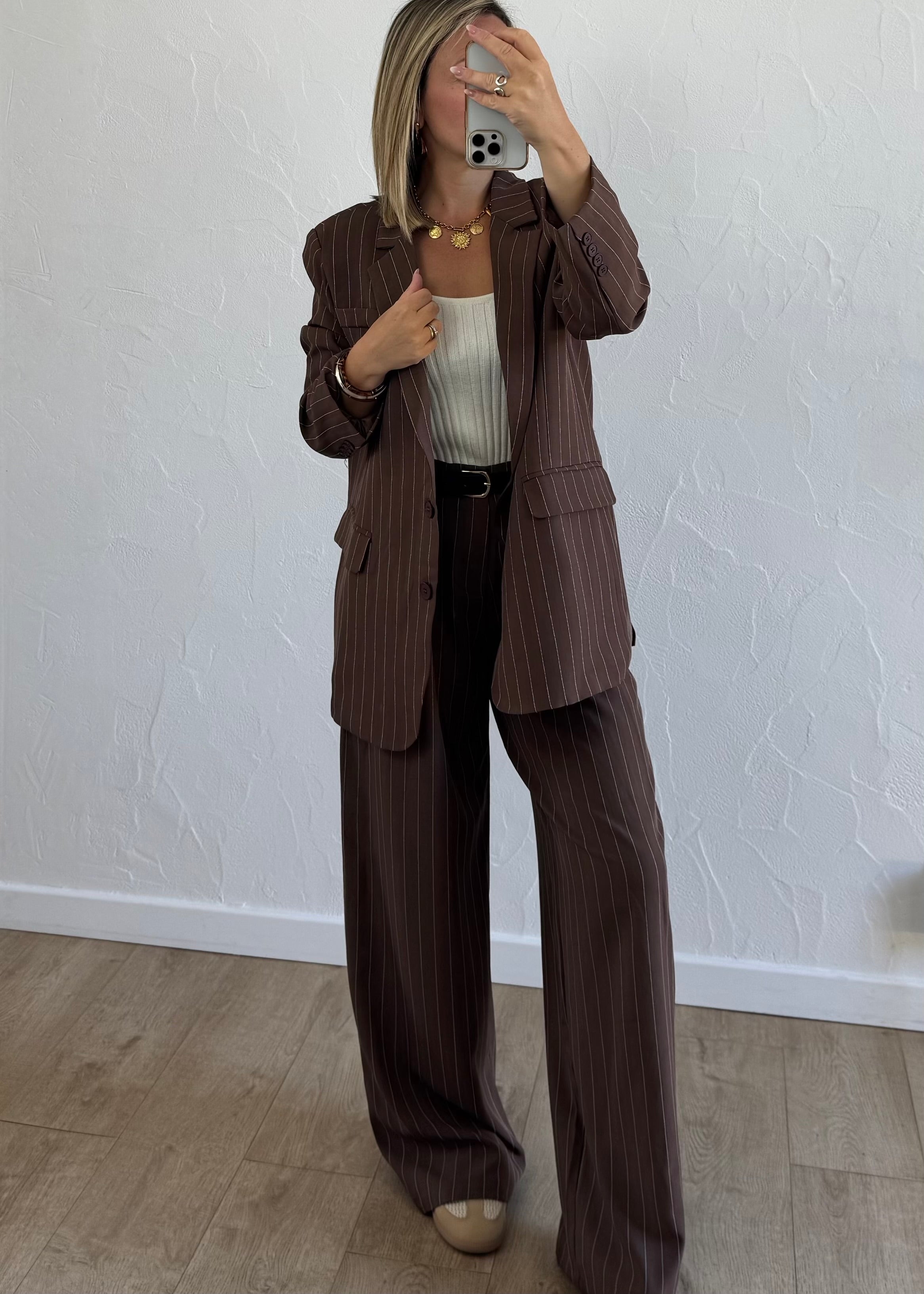 Blazer JEANNE Marron