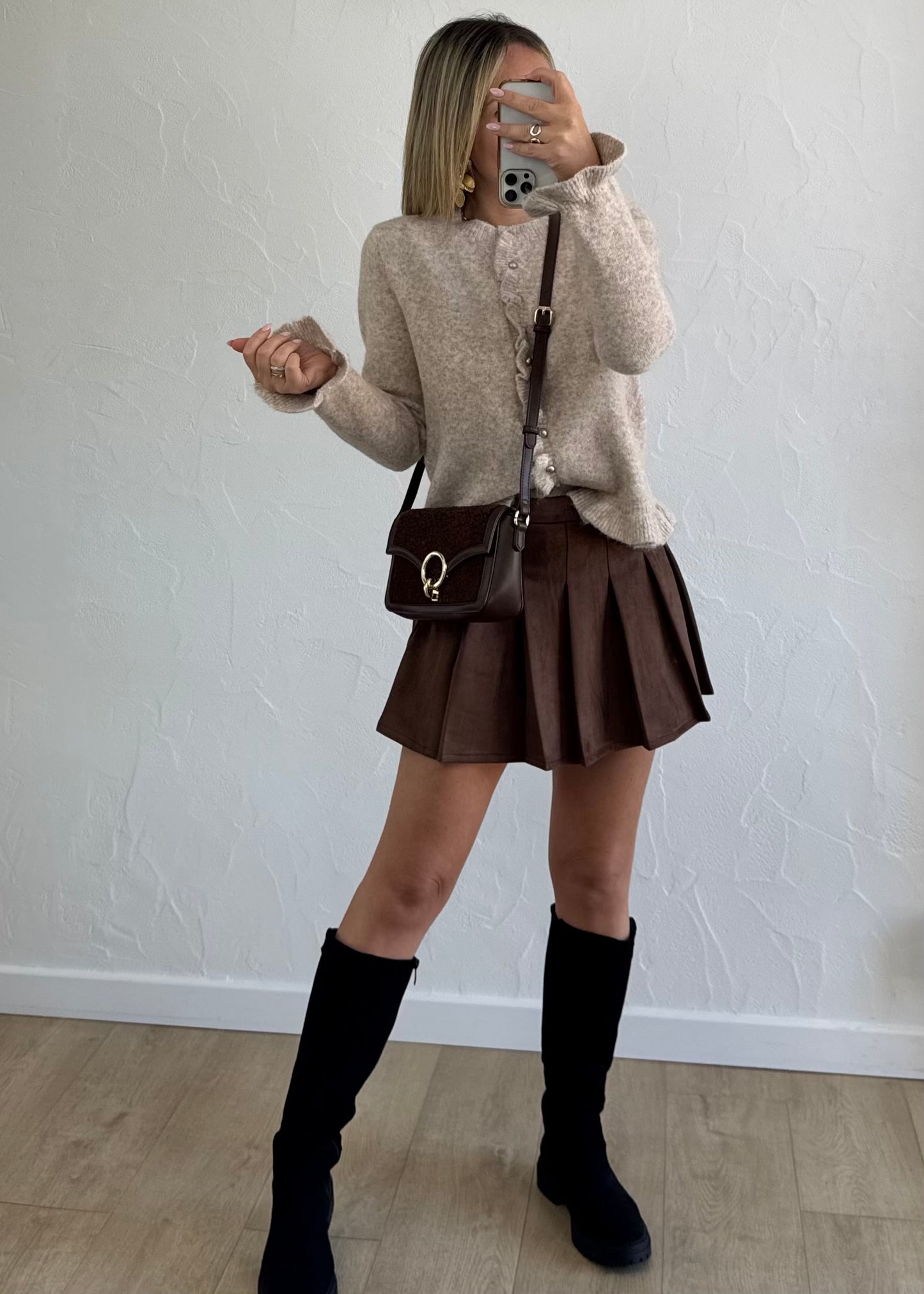 Jupe-short SIAN Marron