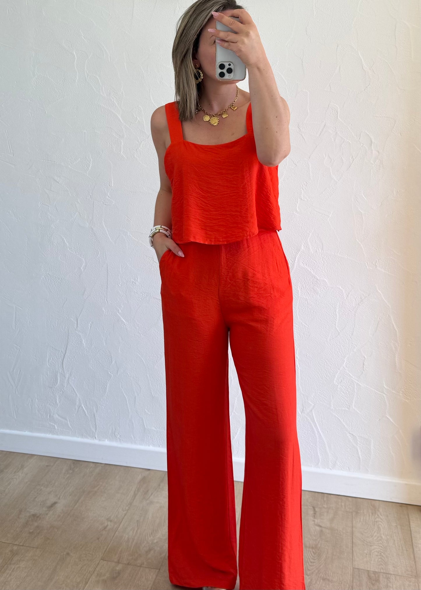 Combinaison Alix Rouge