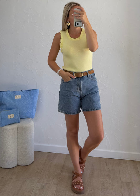 Top LOUISON Jaune