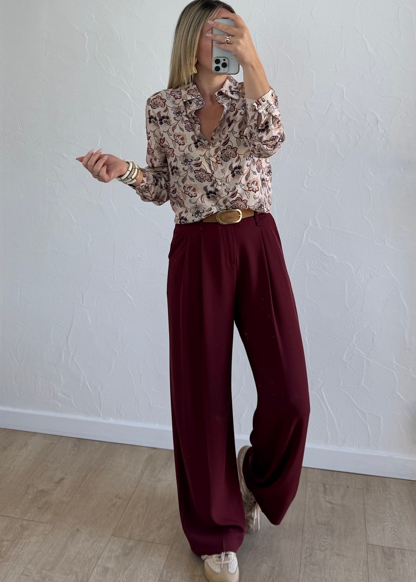 Pantalon JADE Bordeaux