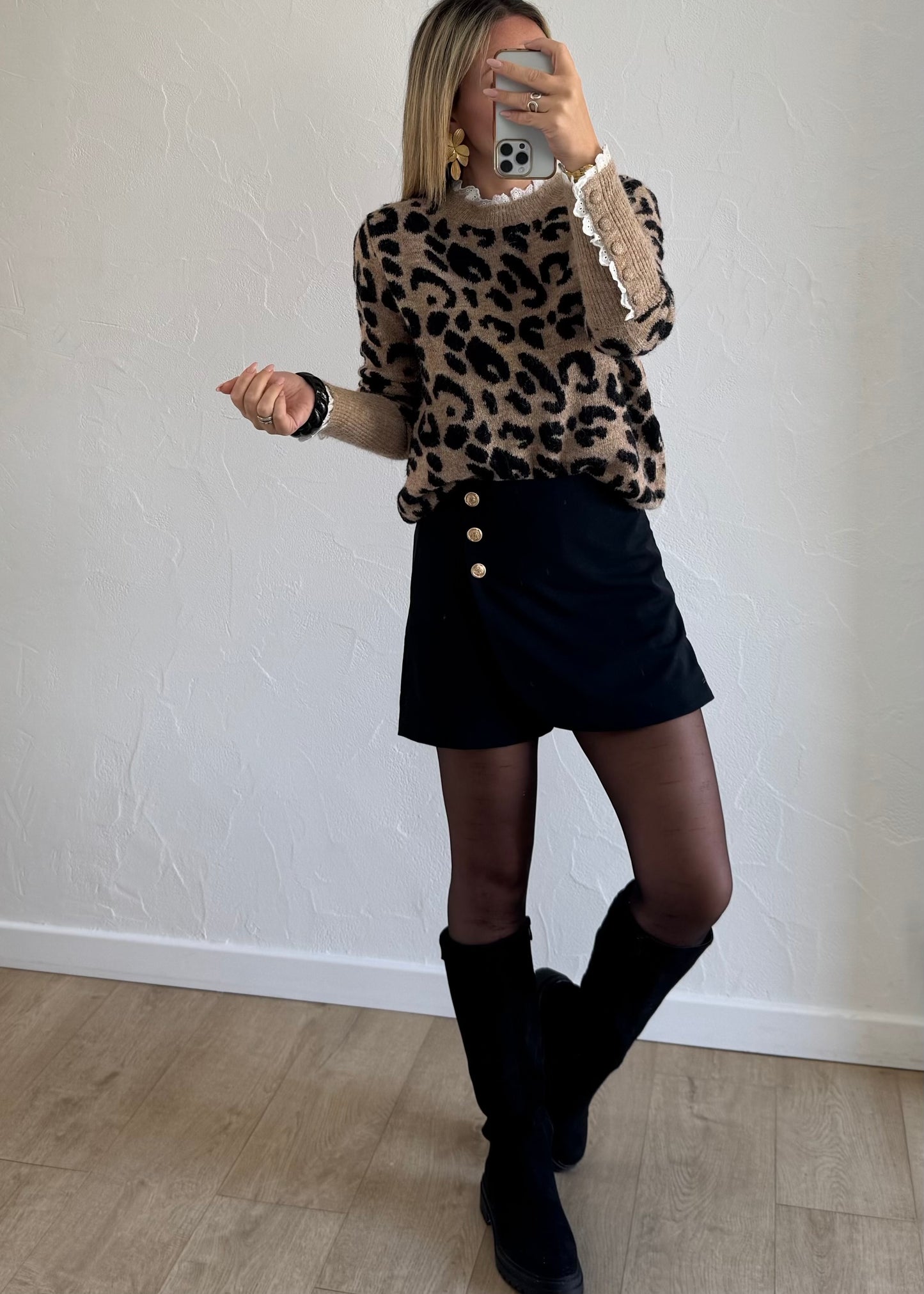 Jupe-short AVEN Noir