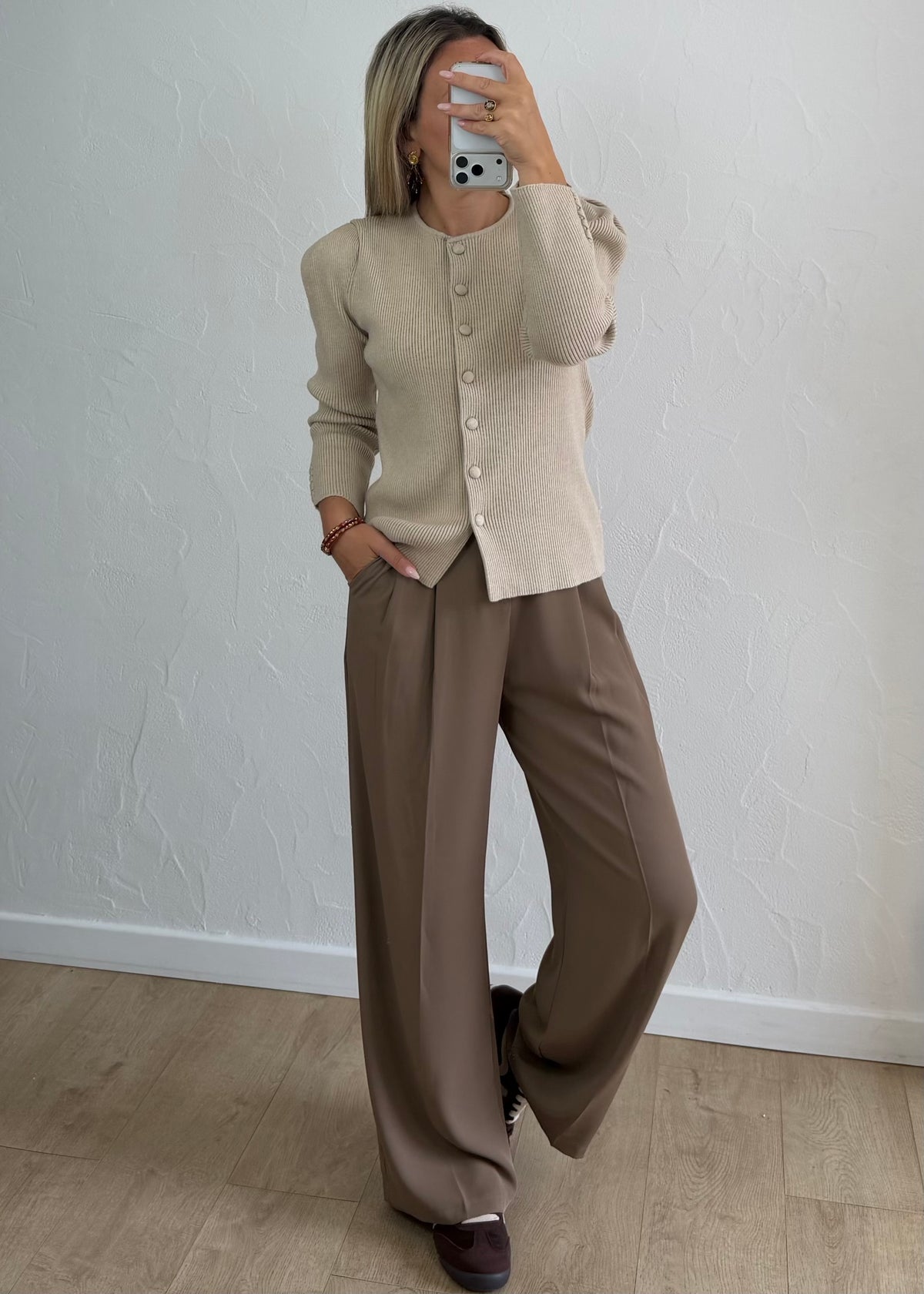 Gilet Margaux écru