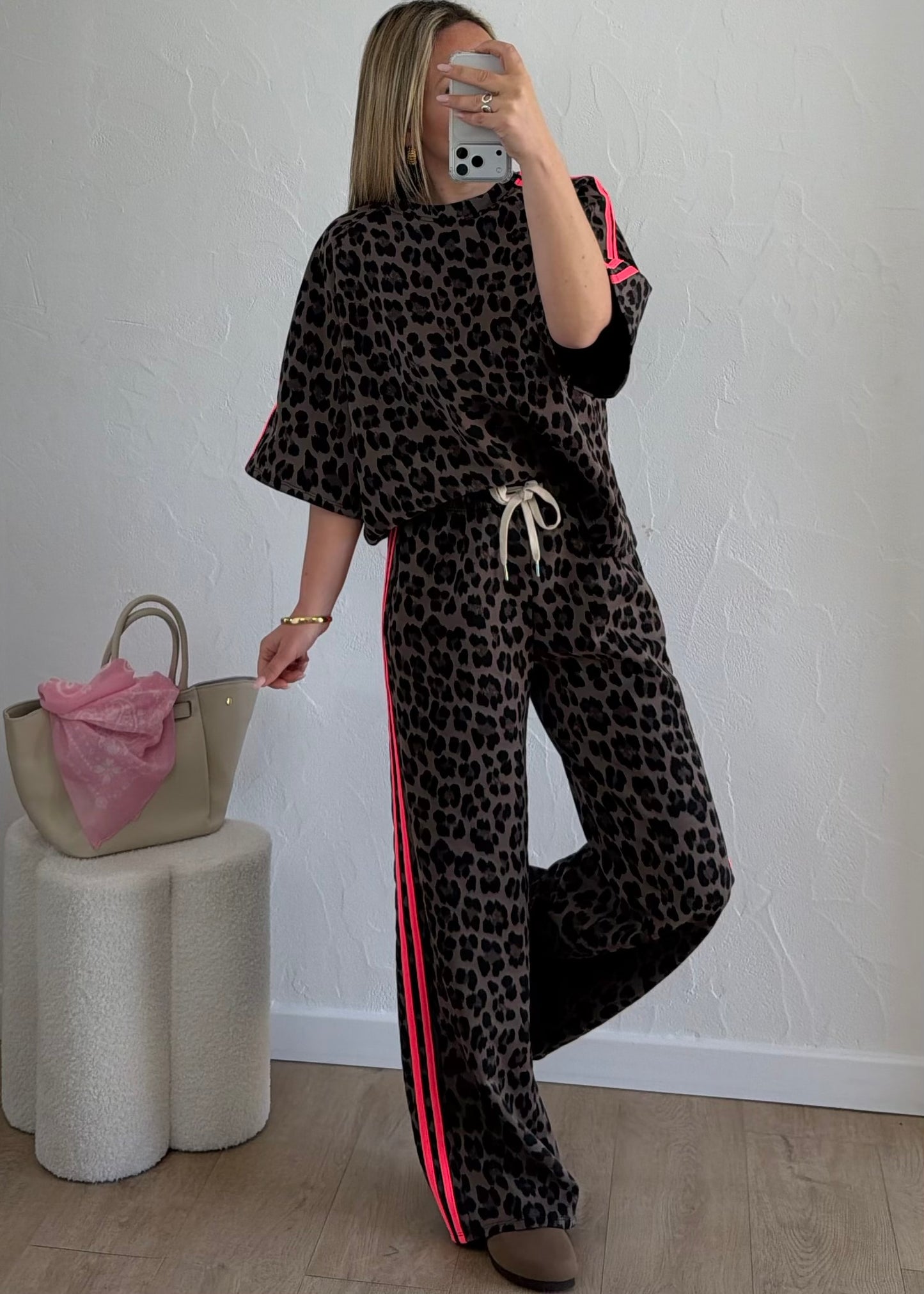 Haut LÉOPARD Fuschia