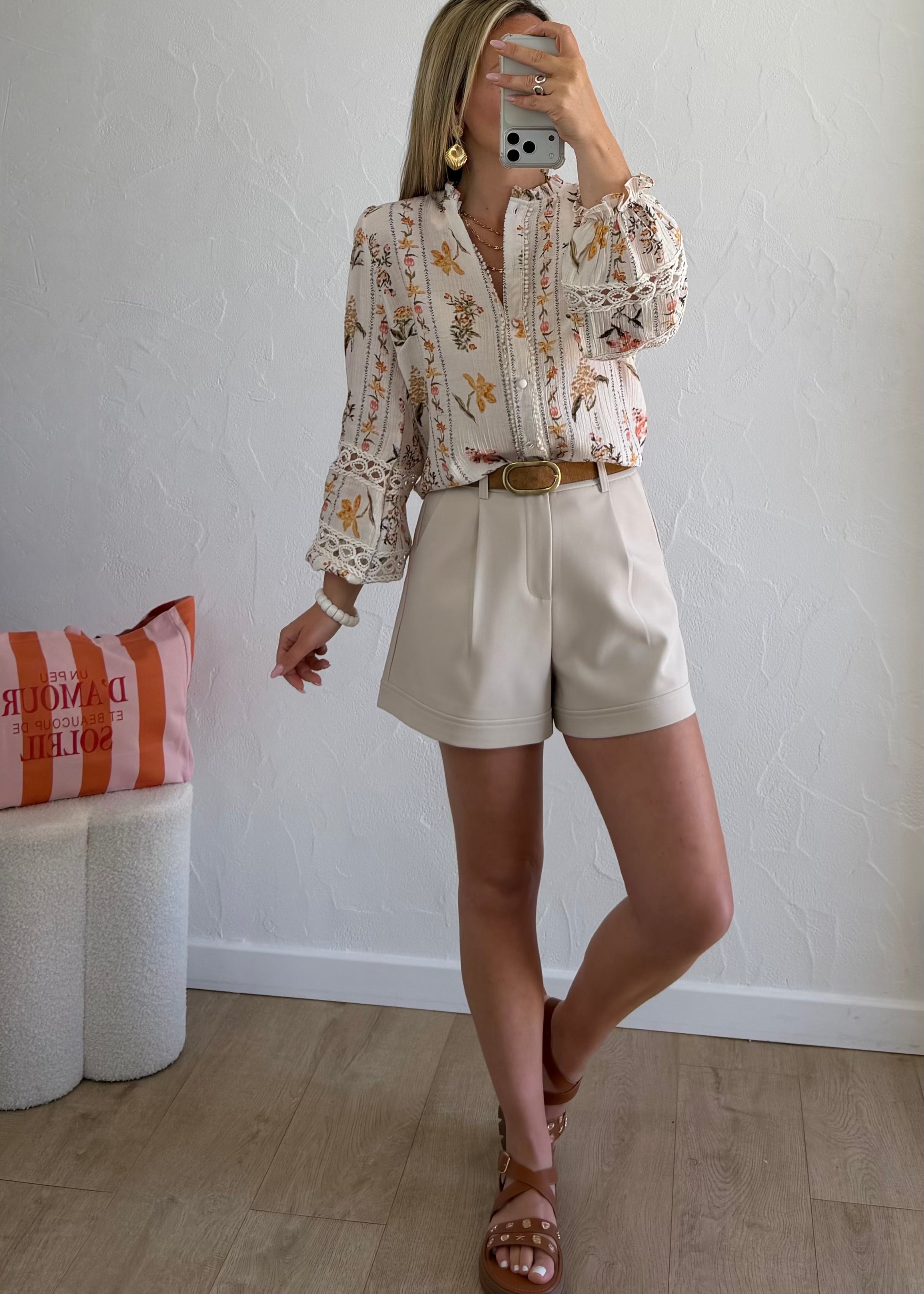 Chemisier BIANCA Jaune