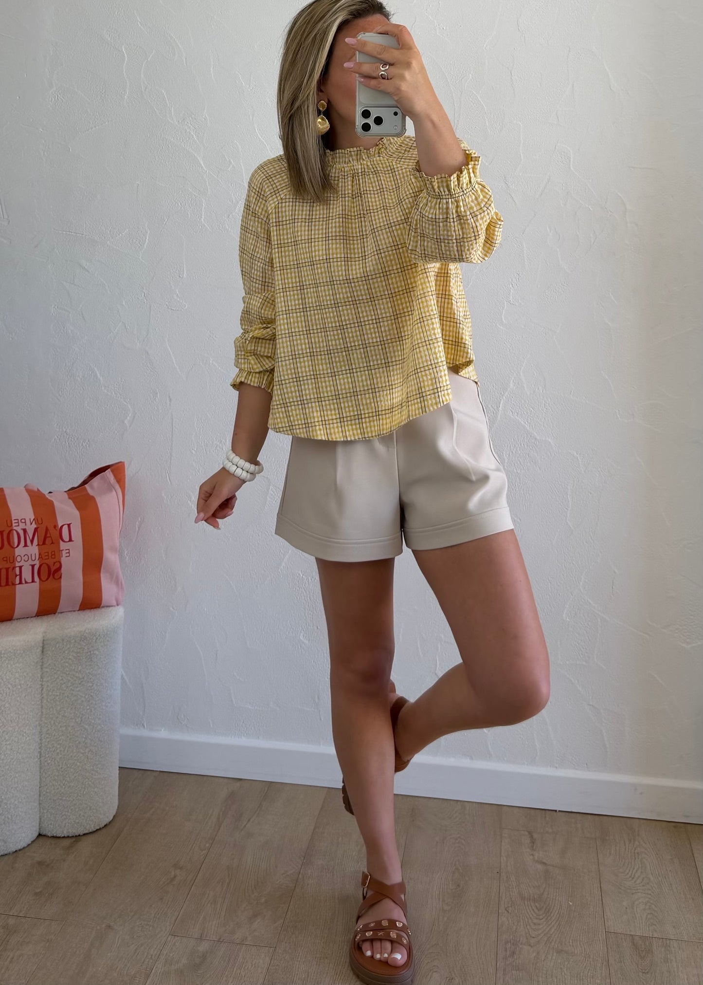 Chemisier AVA Jaune