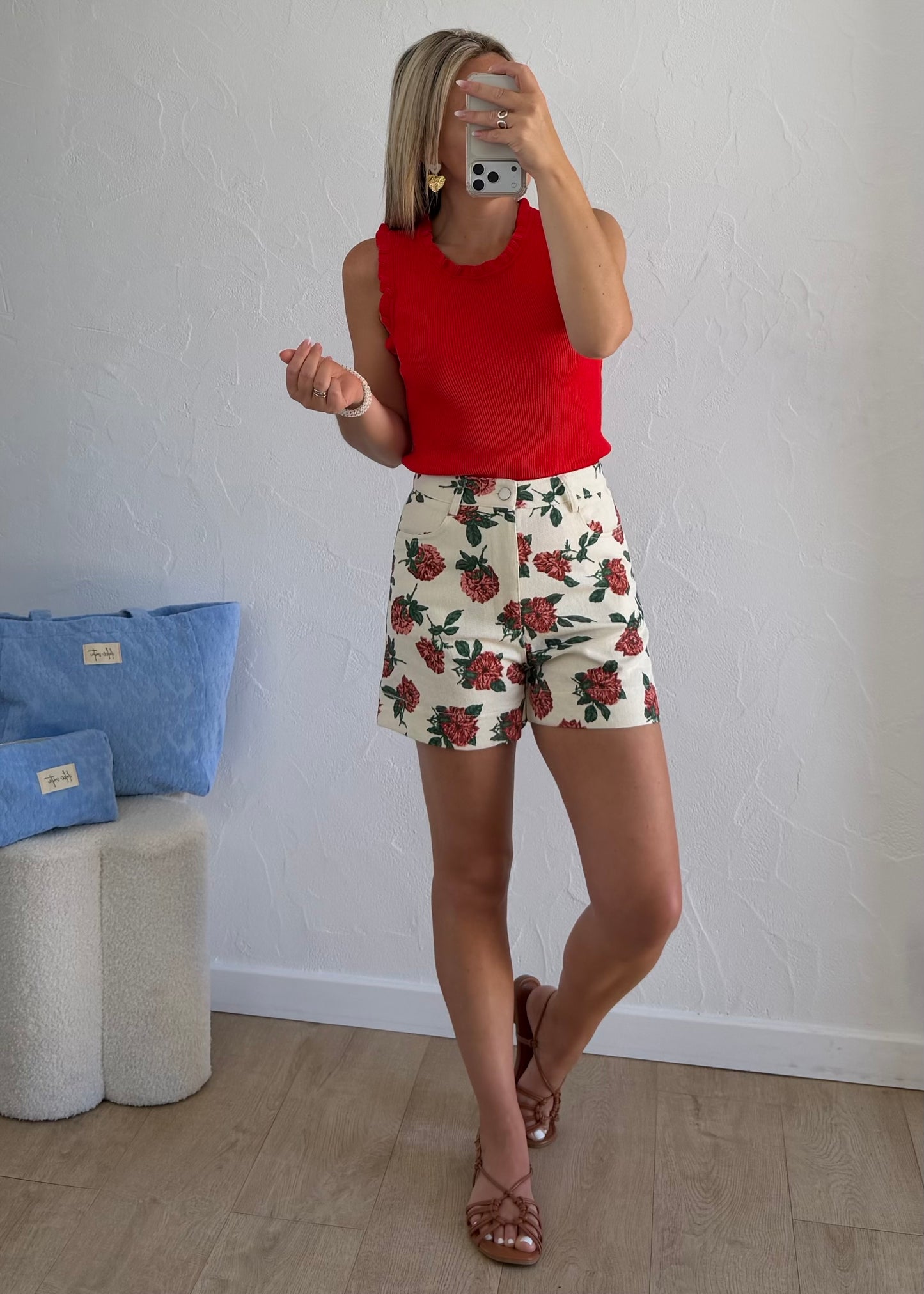 Top LOUISON Rouge