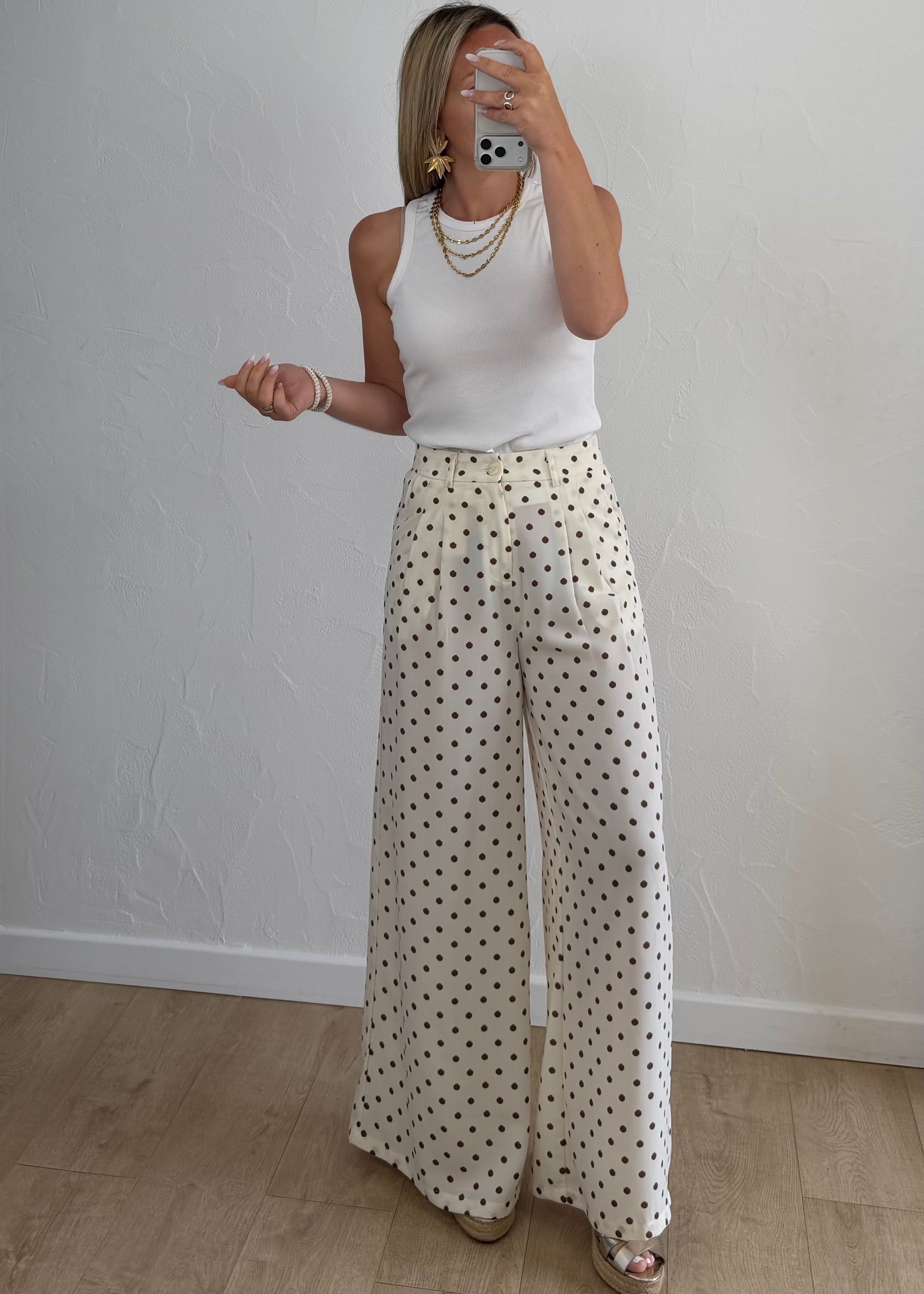 Pantalon NOELIE Ecru