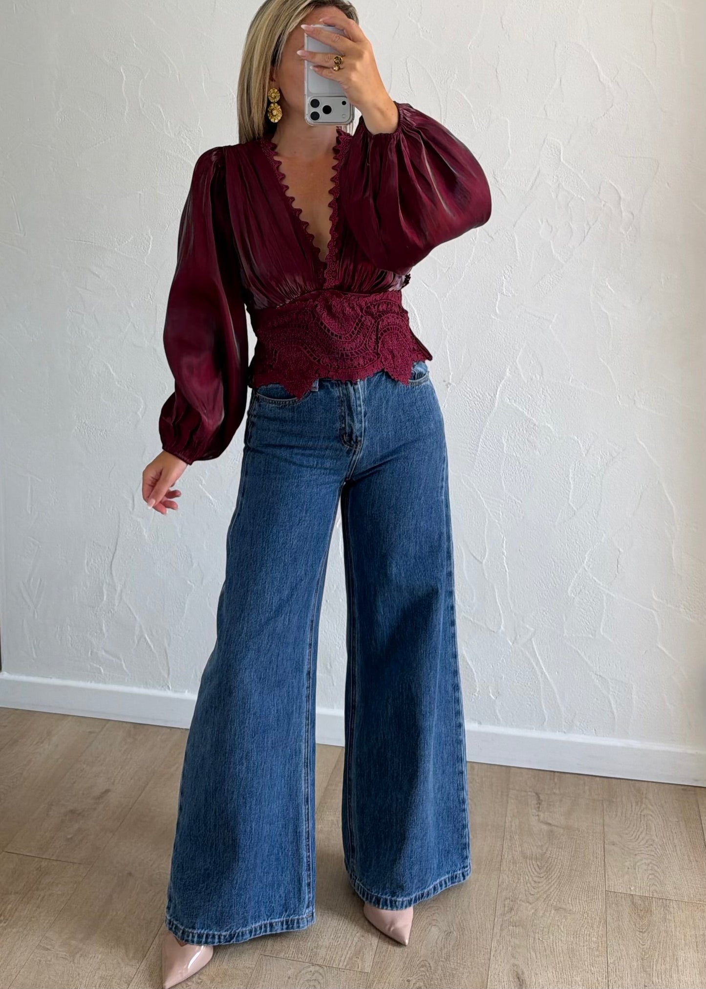 Blouse Victory bordeaux