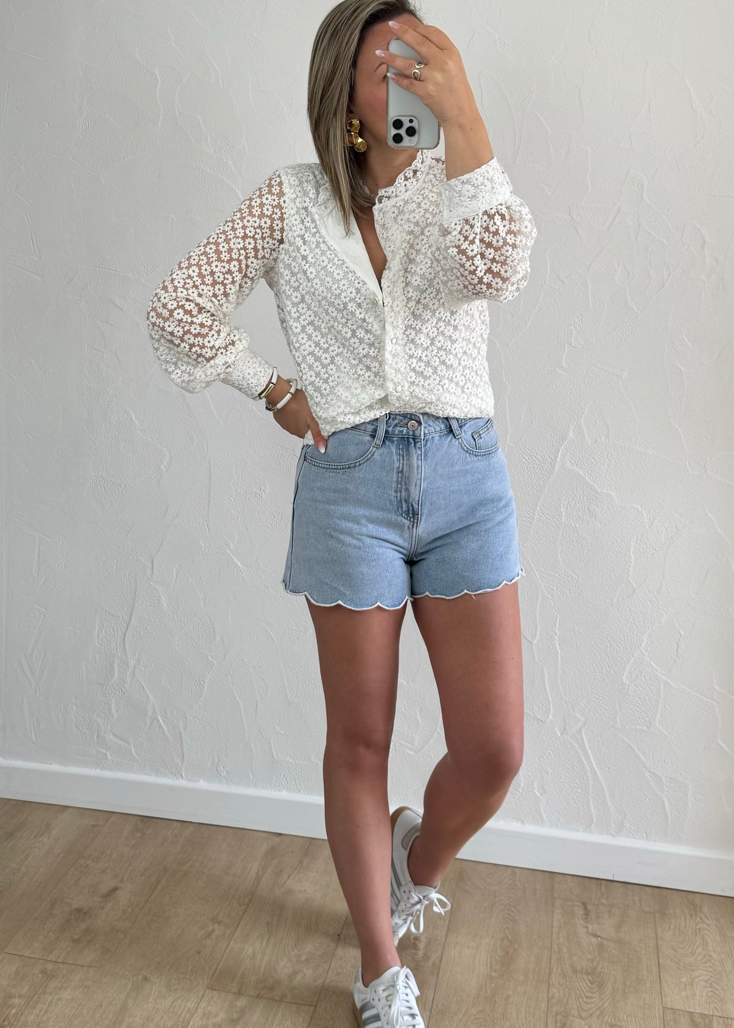 Chemisier Zélie blanc