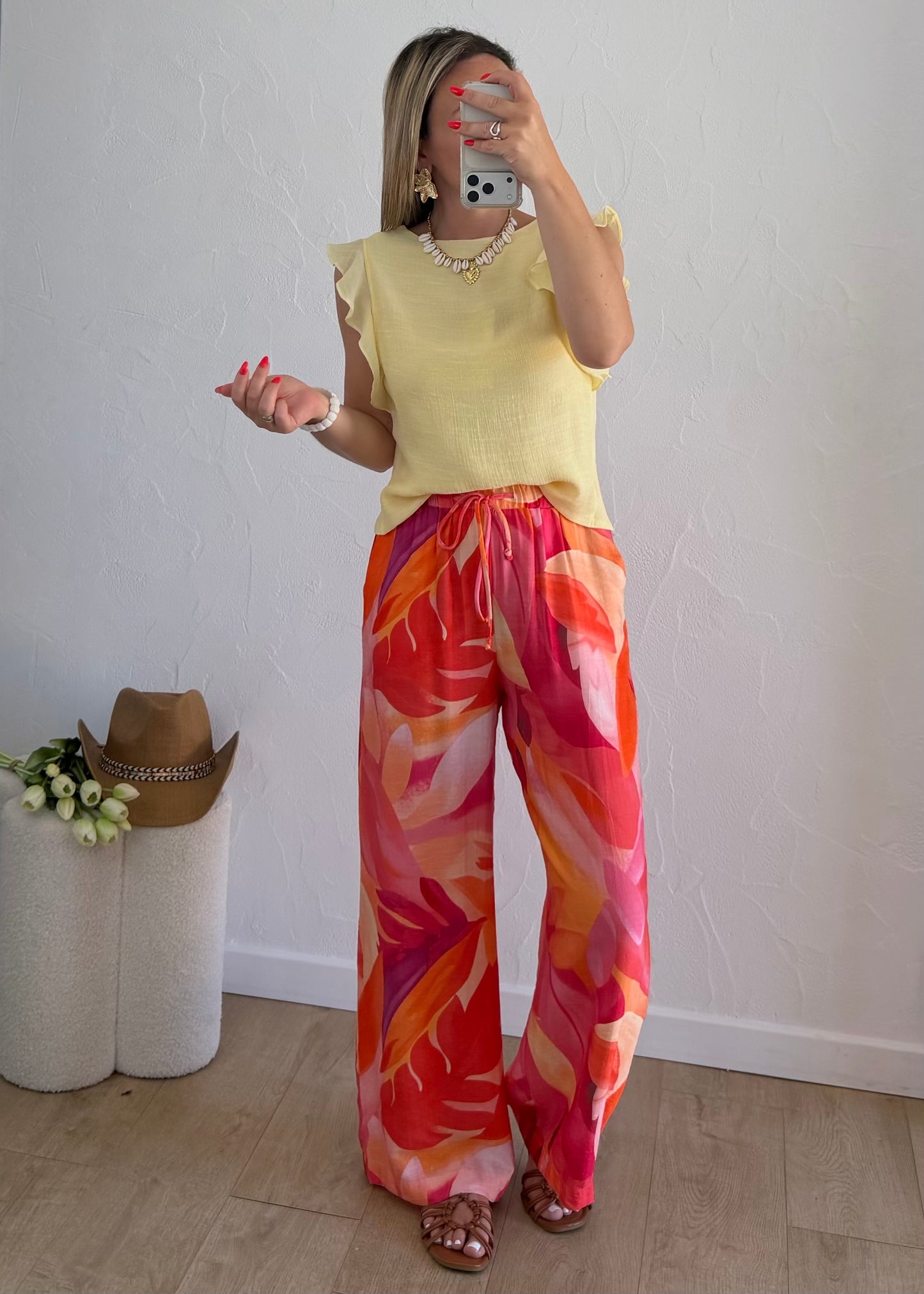 Pantalon HÉLOÏSE Corail