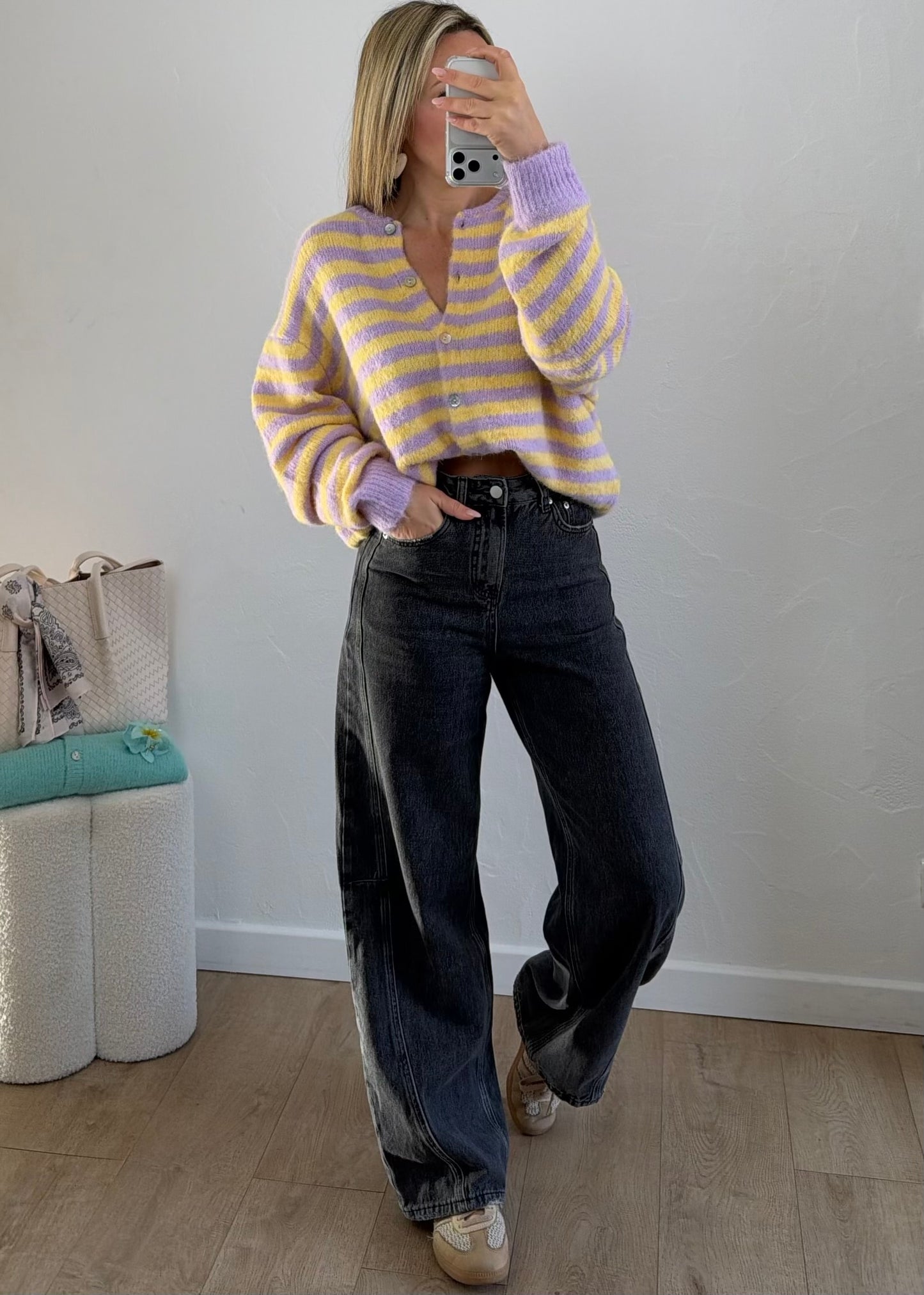 Gilet EZRA Lila & Jaune