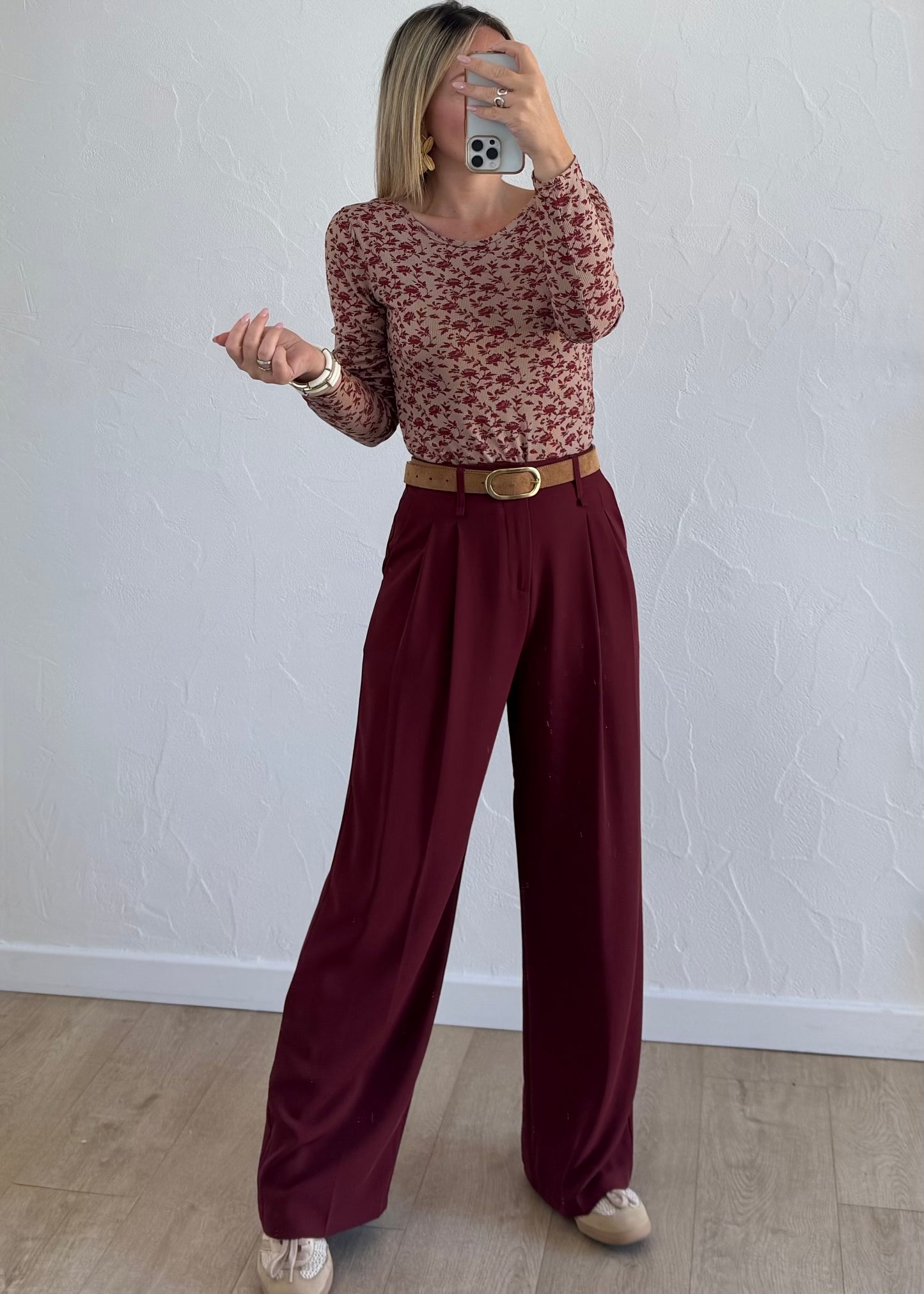Pantalon JADE Bordeaux