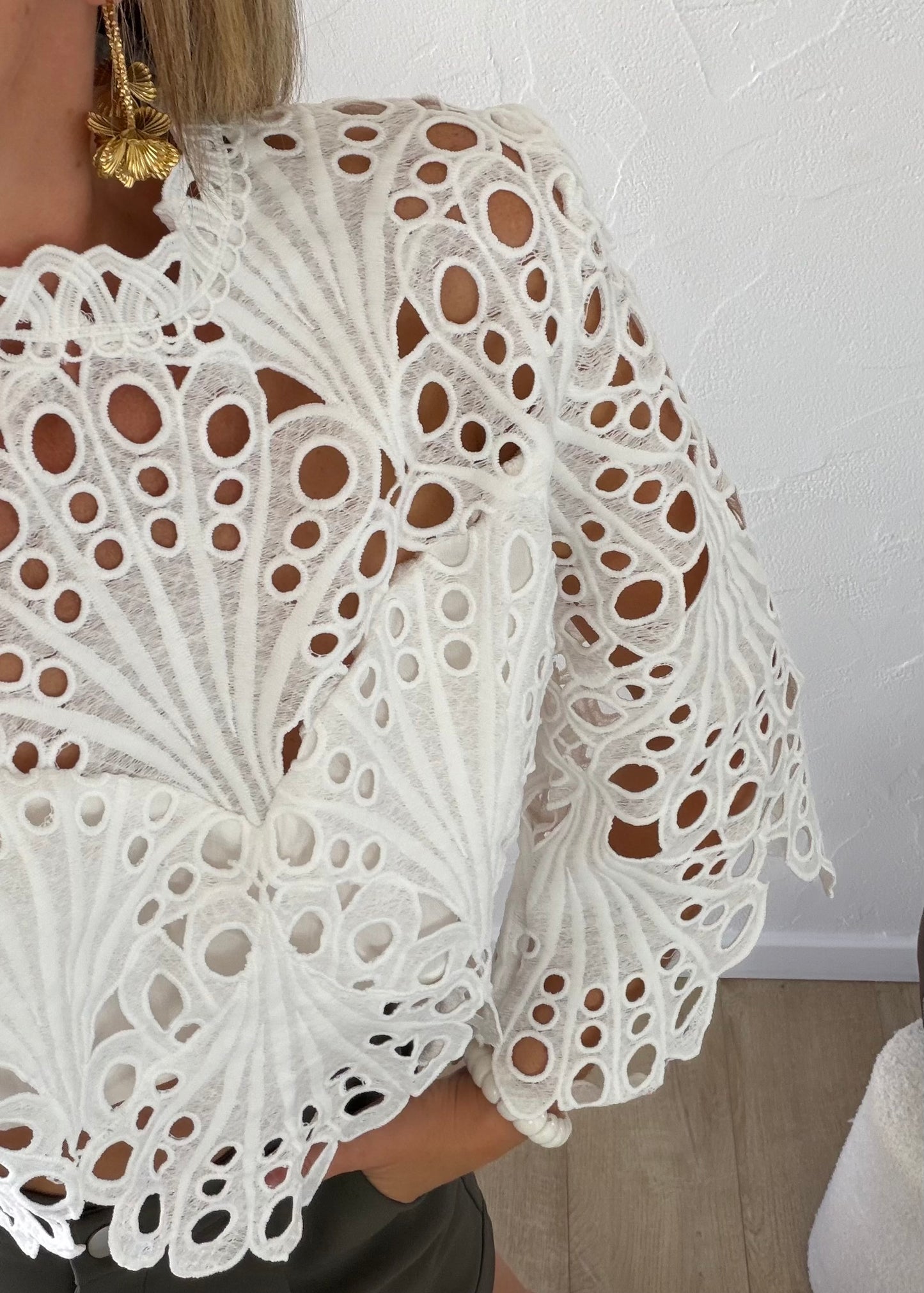 Top ELORA Blanc