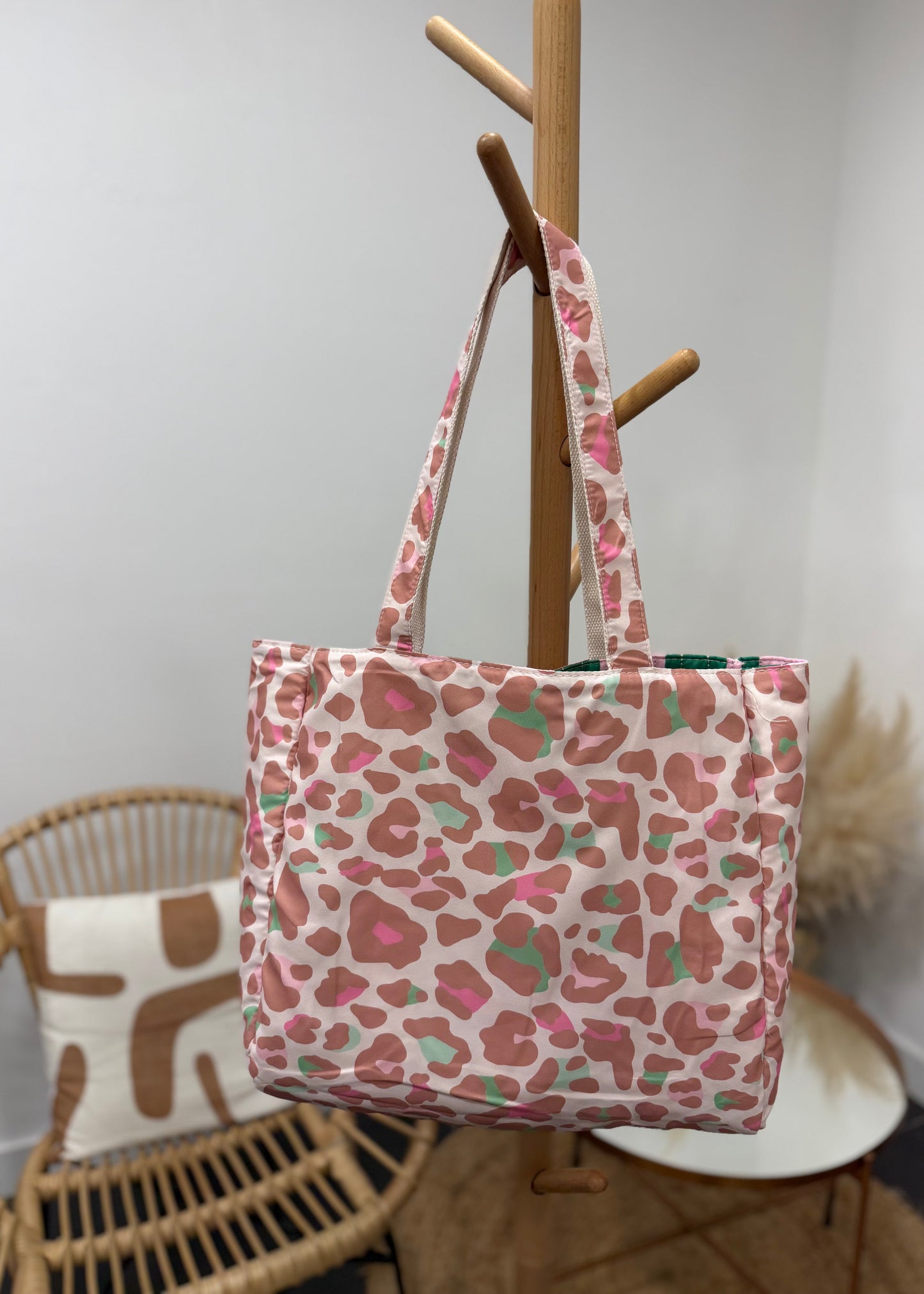 Sac « 𝒜𝓂ℴ𝓊𝓇 𝒹ℯ 𝓋𝒶𝒸𝒶𝓃𝒸ℯ𝓈 » Réversible