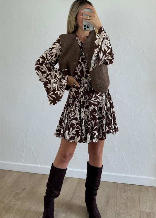 Veste LOUISE Marron