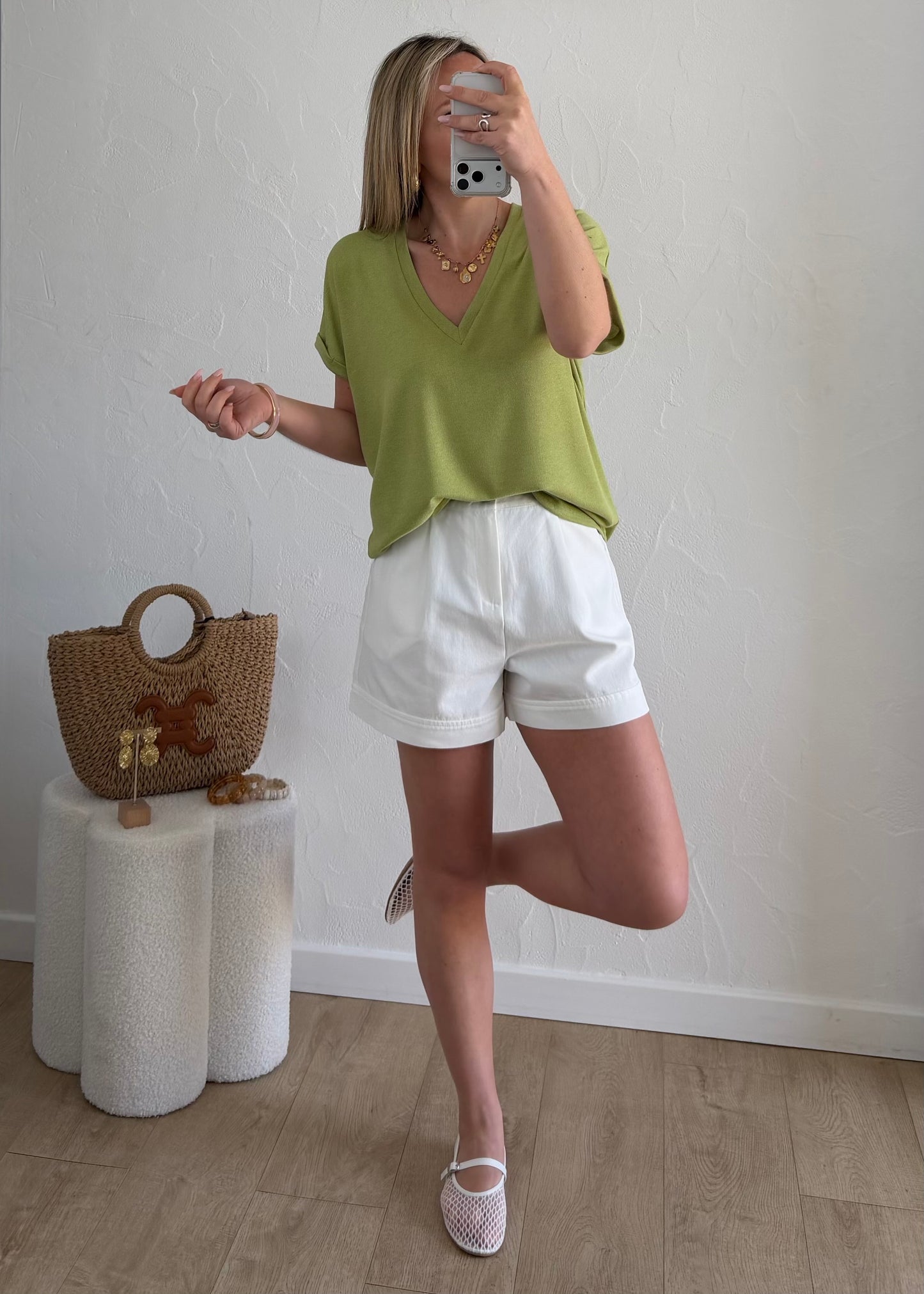 T-shirt Lisa Vert Anis 🥝