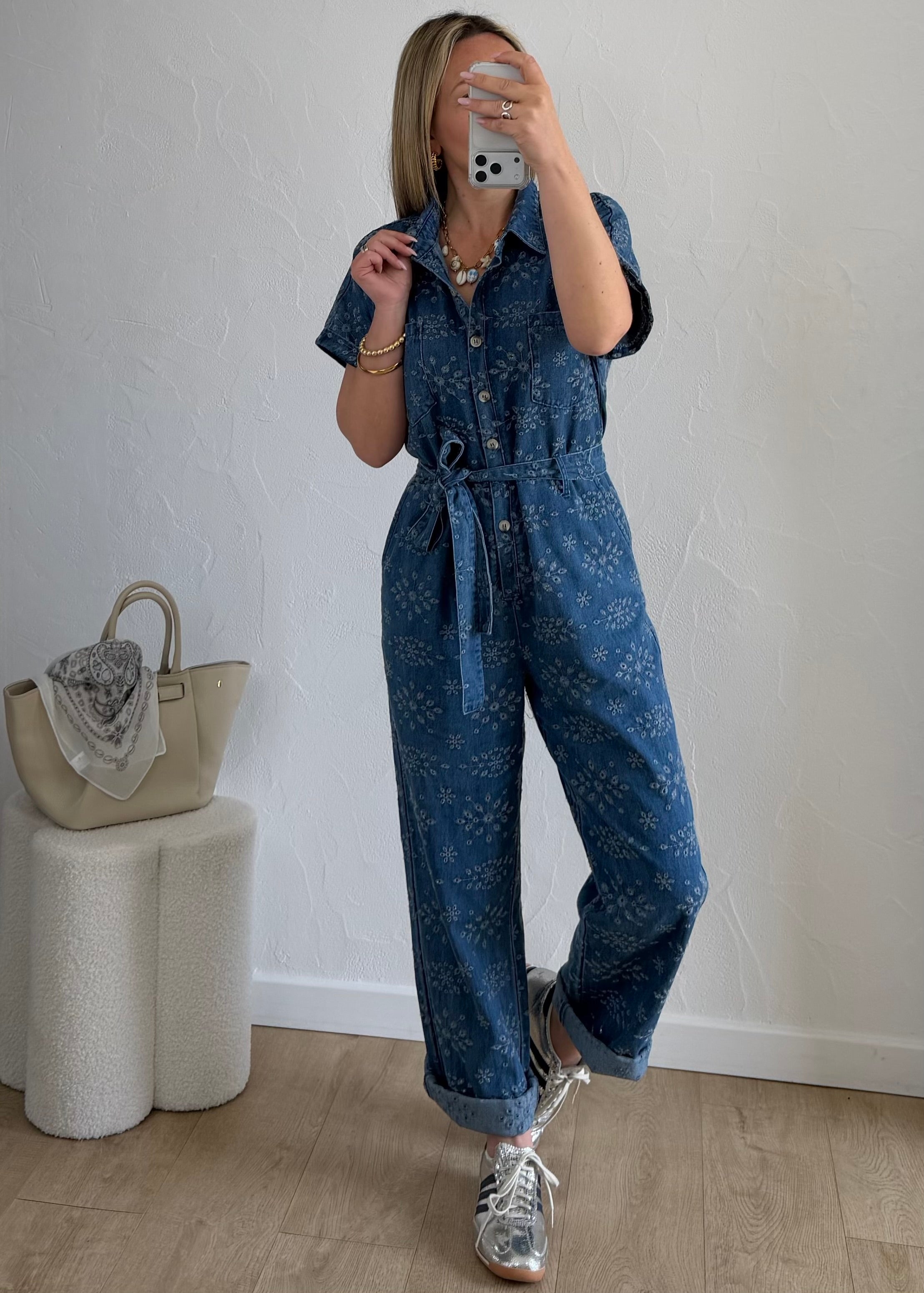 Combi-Pantalon CLARISSE Bleu