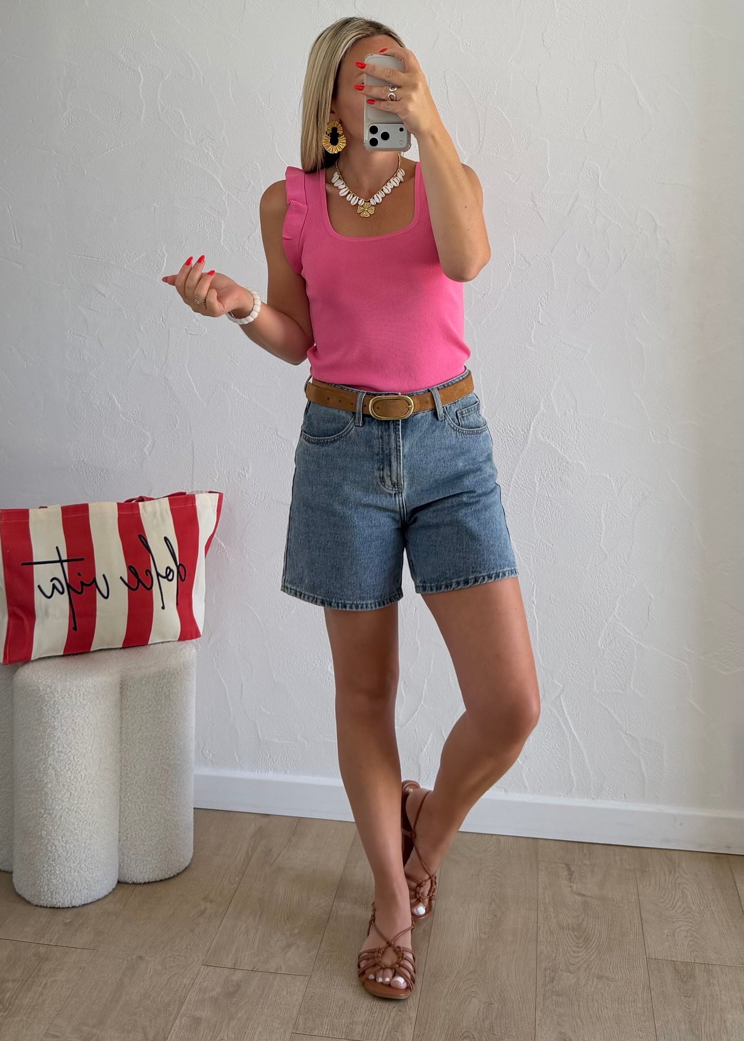Top YASMINE Fuschia