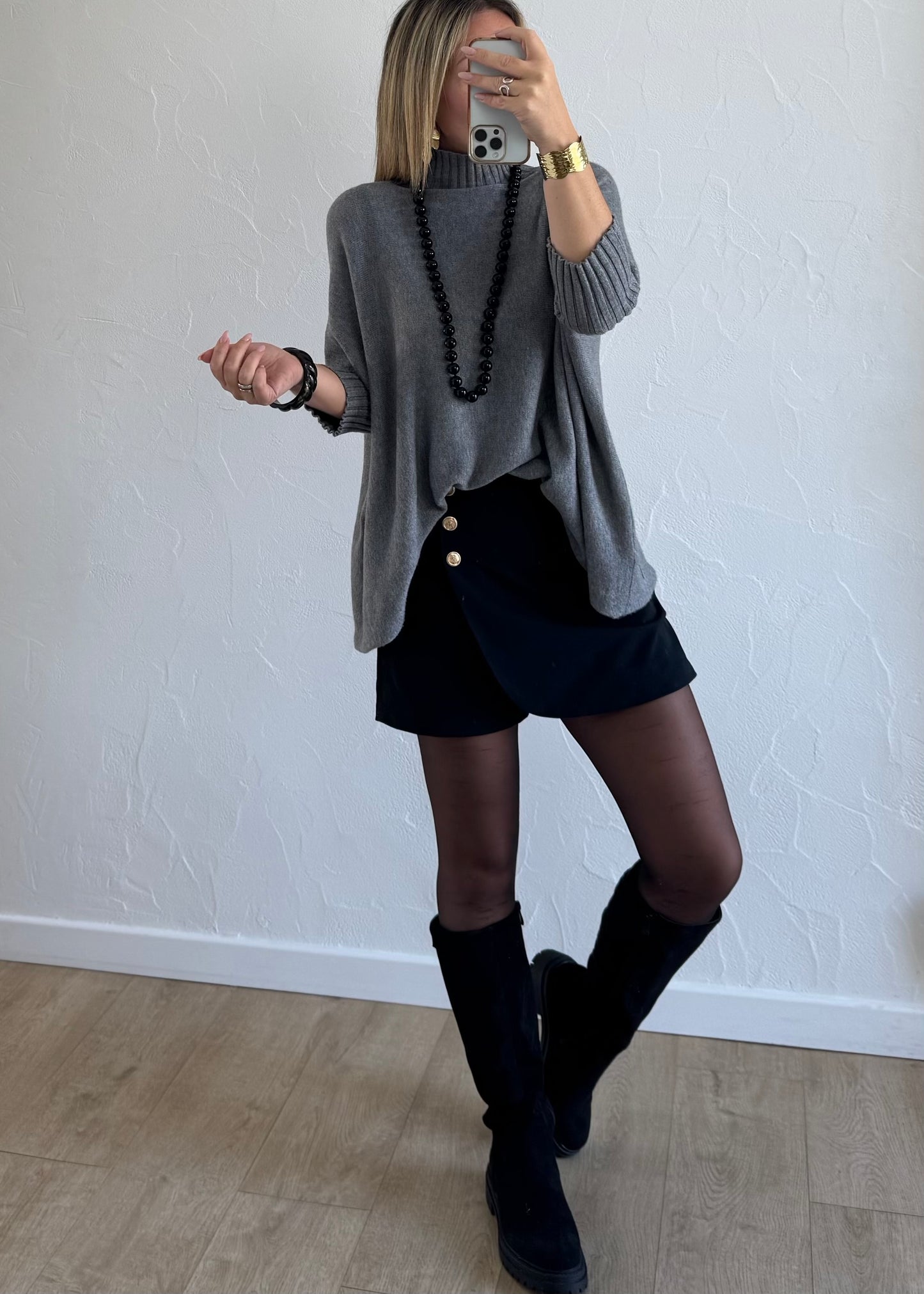 Jupe-short AVEN Noir