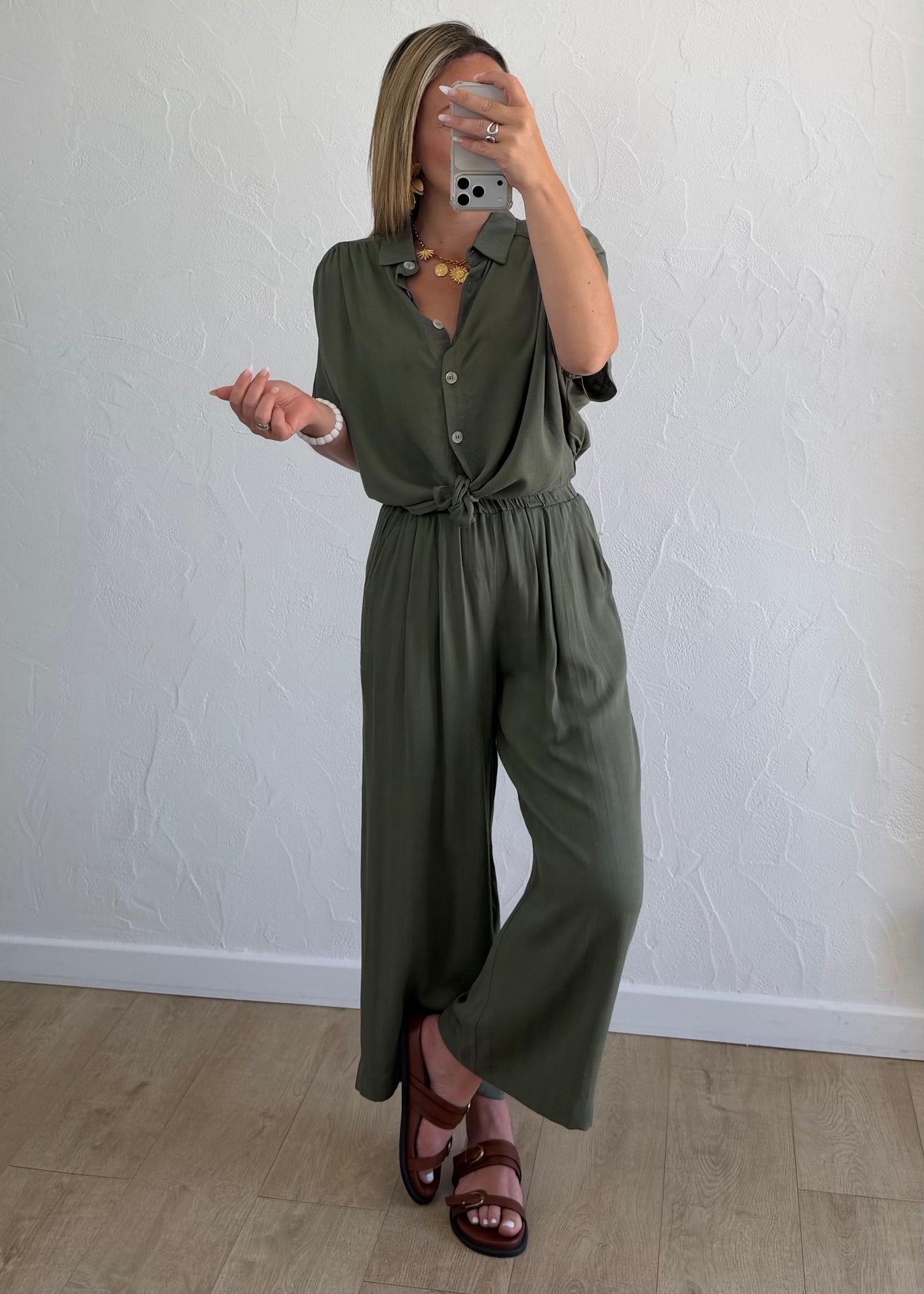 Pantalon LAURA Kaki
