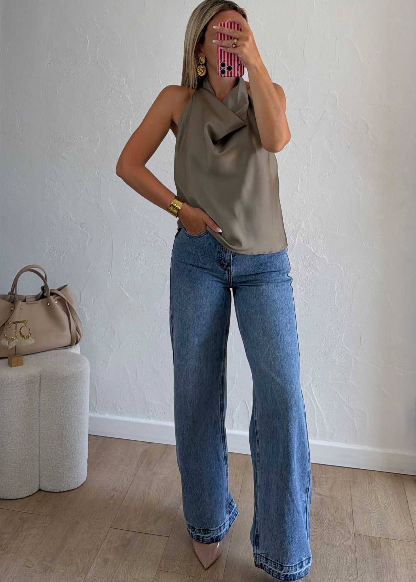 Top PAULA Kaki