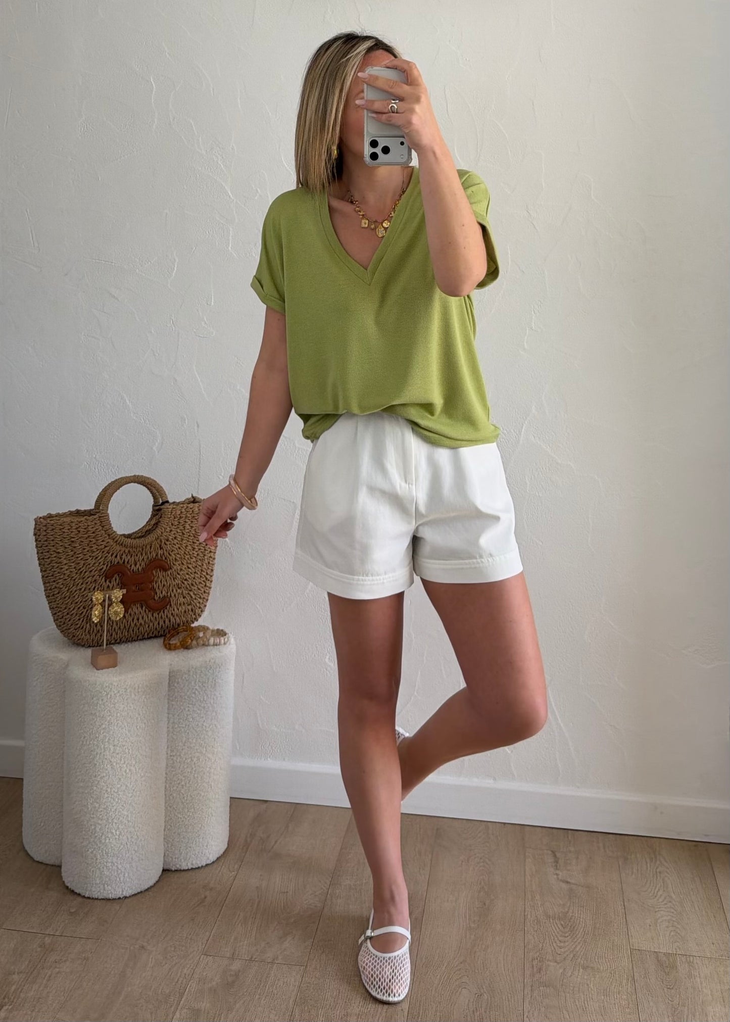 T-shirt Lisa Vert Anis 🥝