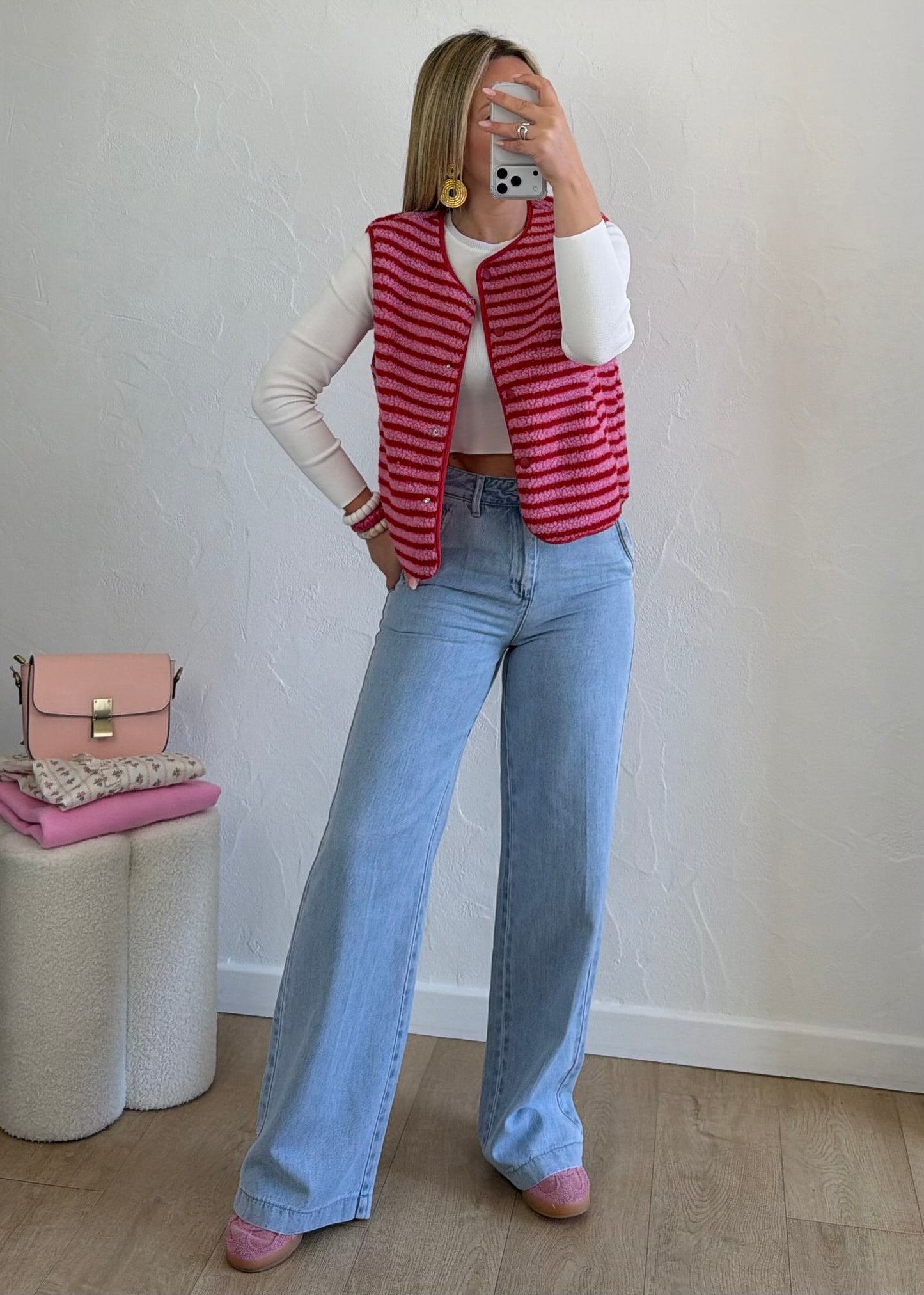 Gilet AMANDINE Rouge