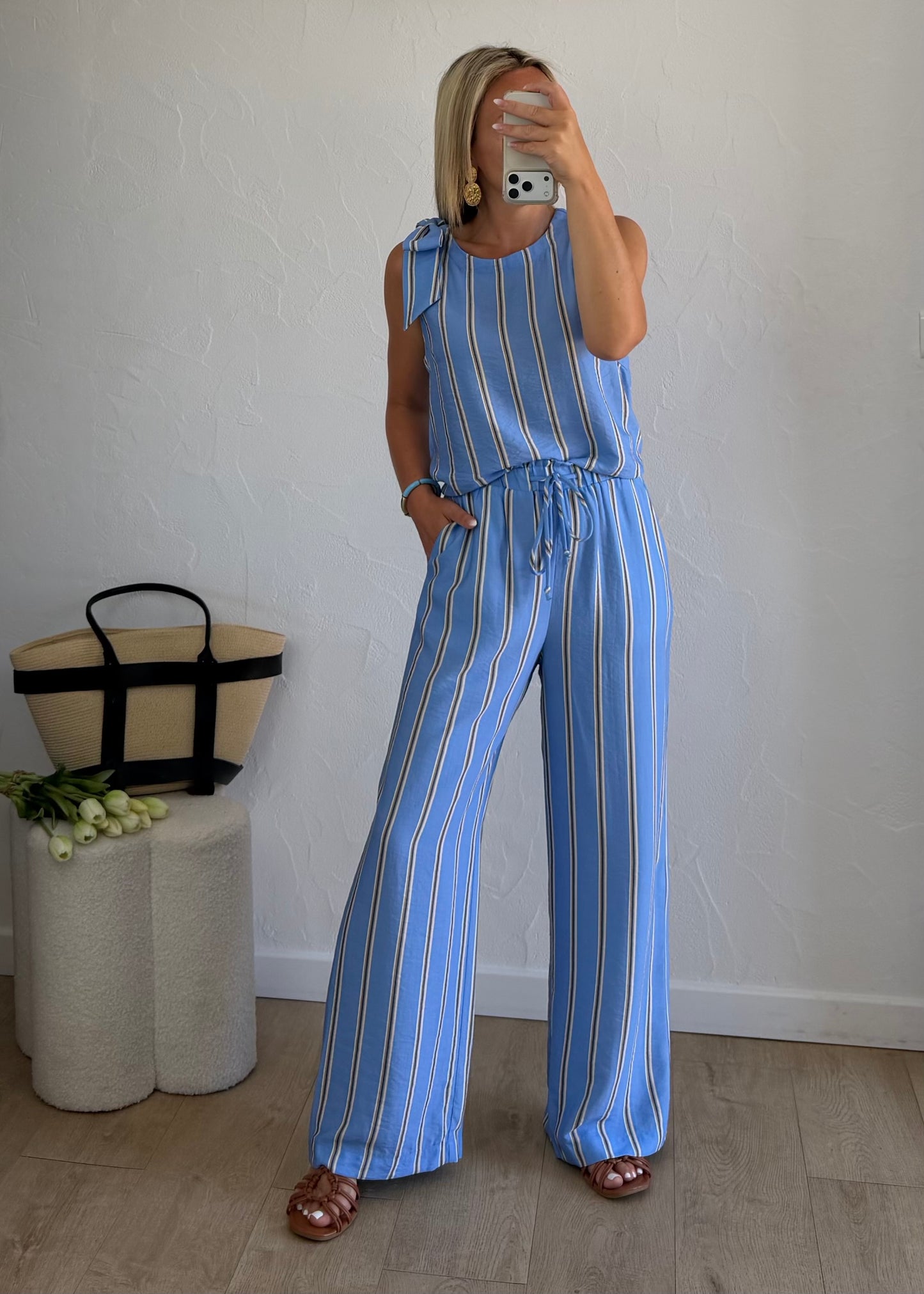 Pantalon LYNA Bleu