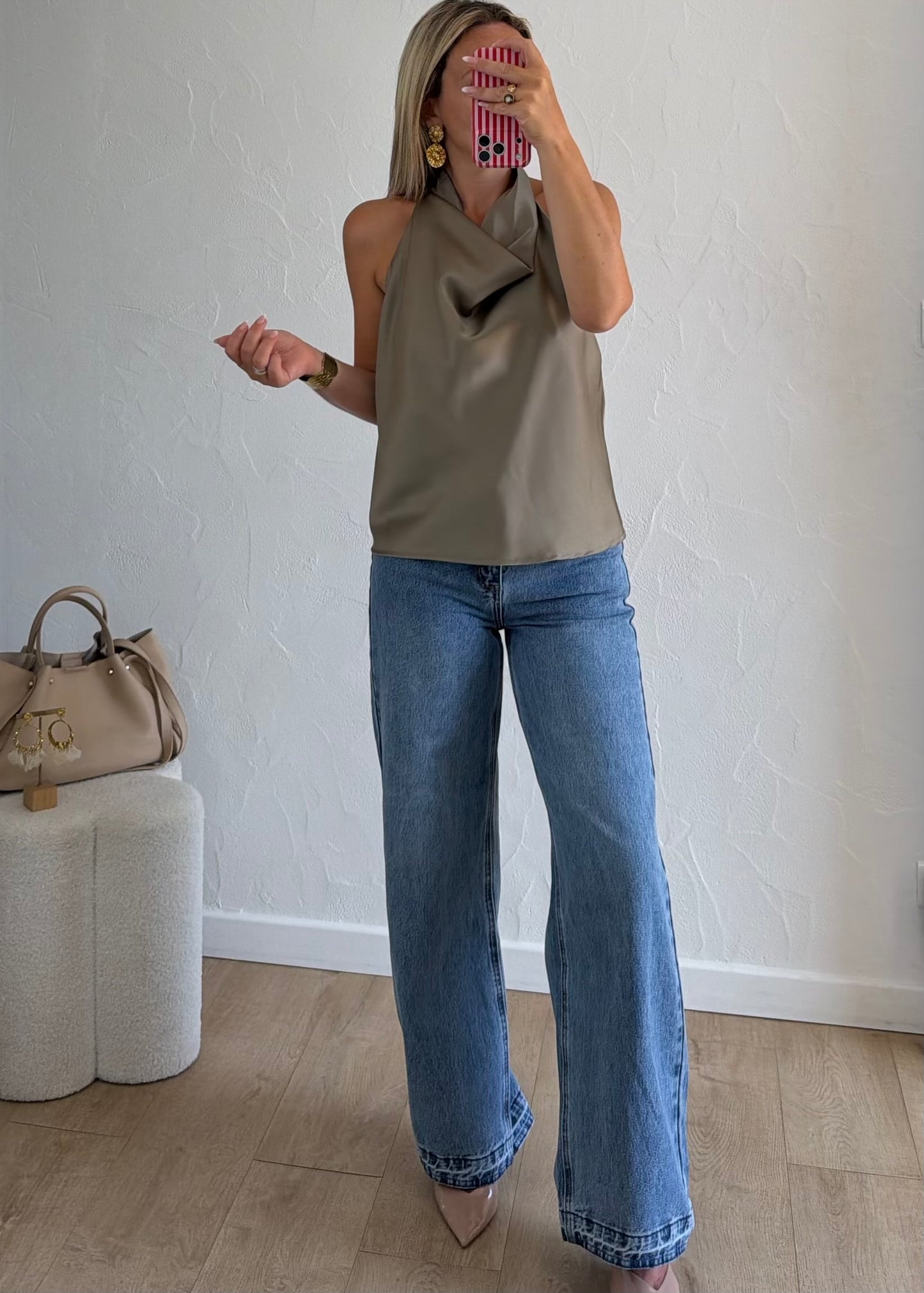 Top PAULA Kaki