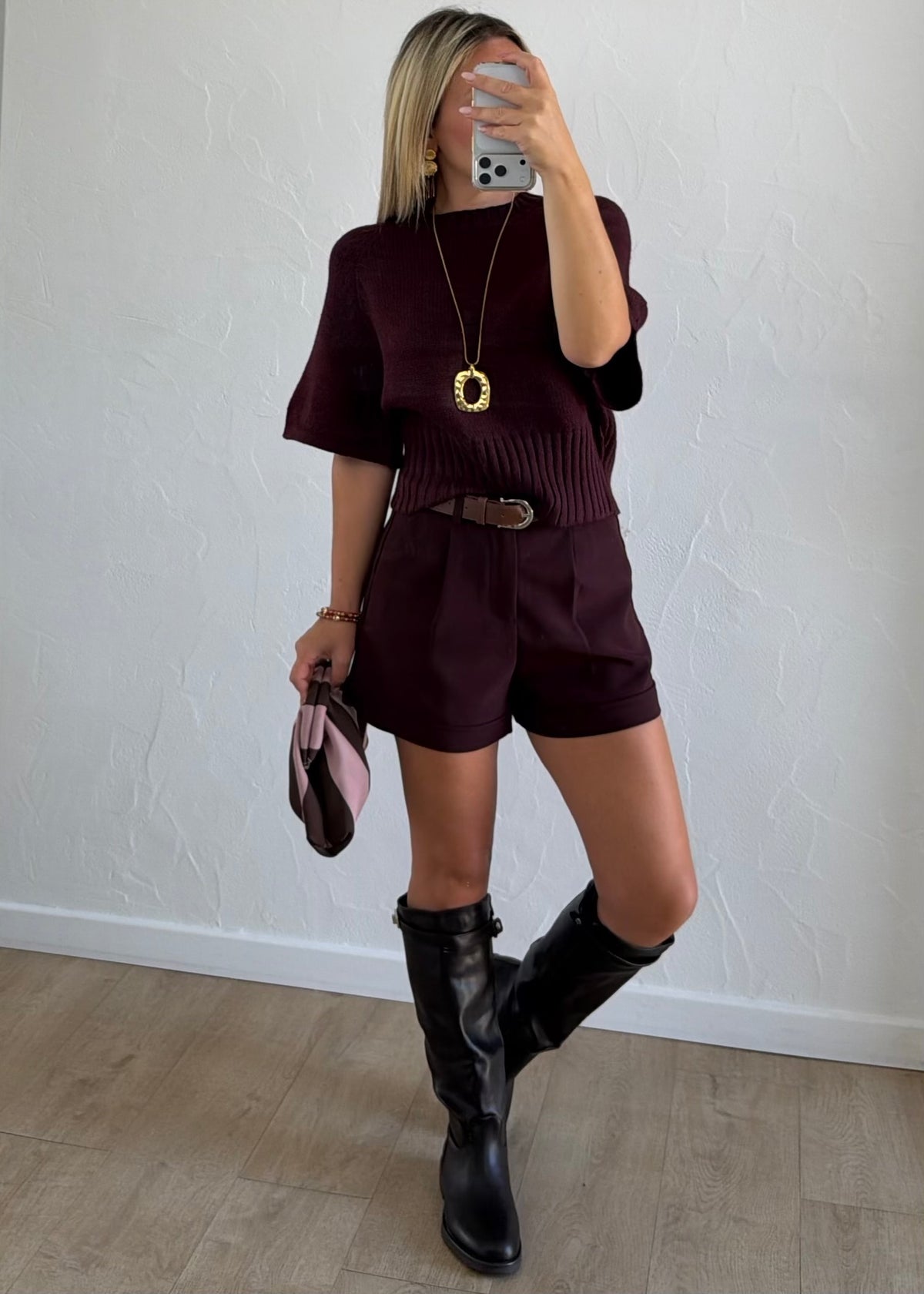 Pull Valentin bordeaux