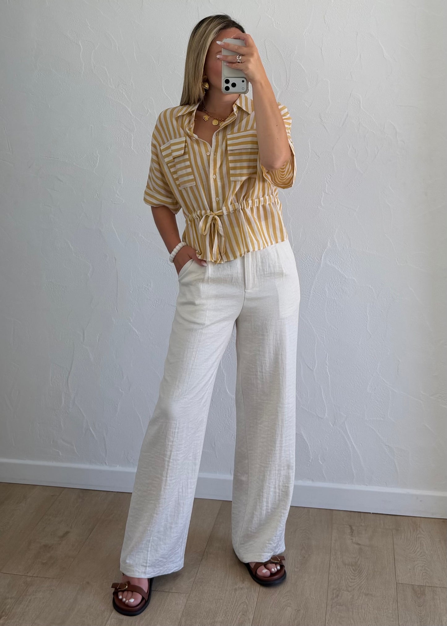 Pantalon LAURE Ivoire