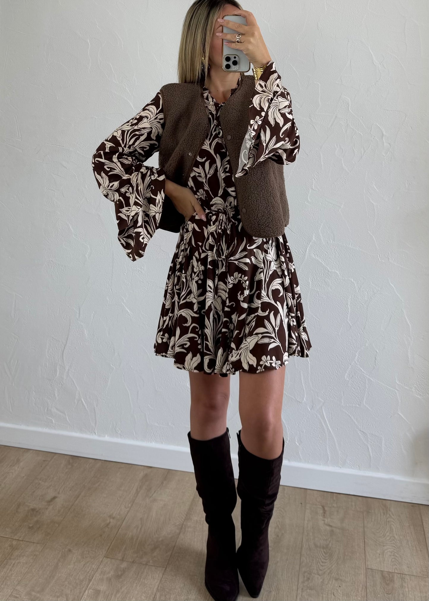 Veste LOUISE Marron