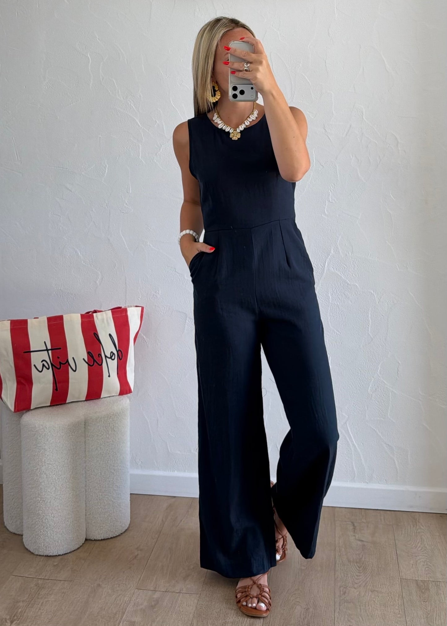Combi-pantalon ÉLINE Bleu marine