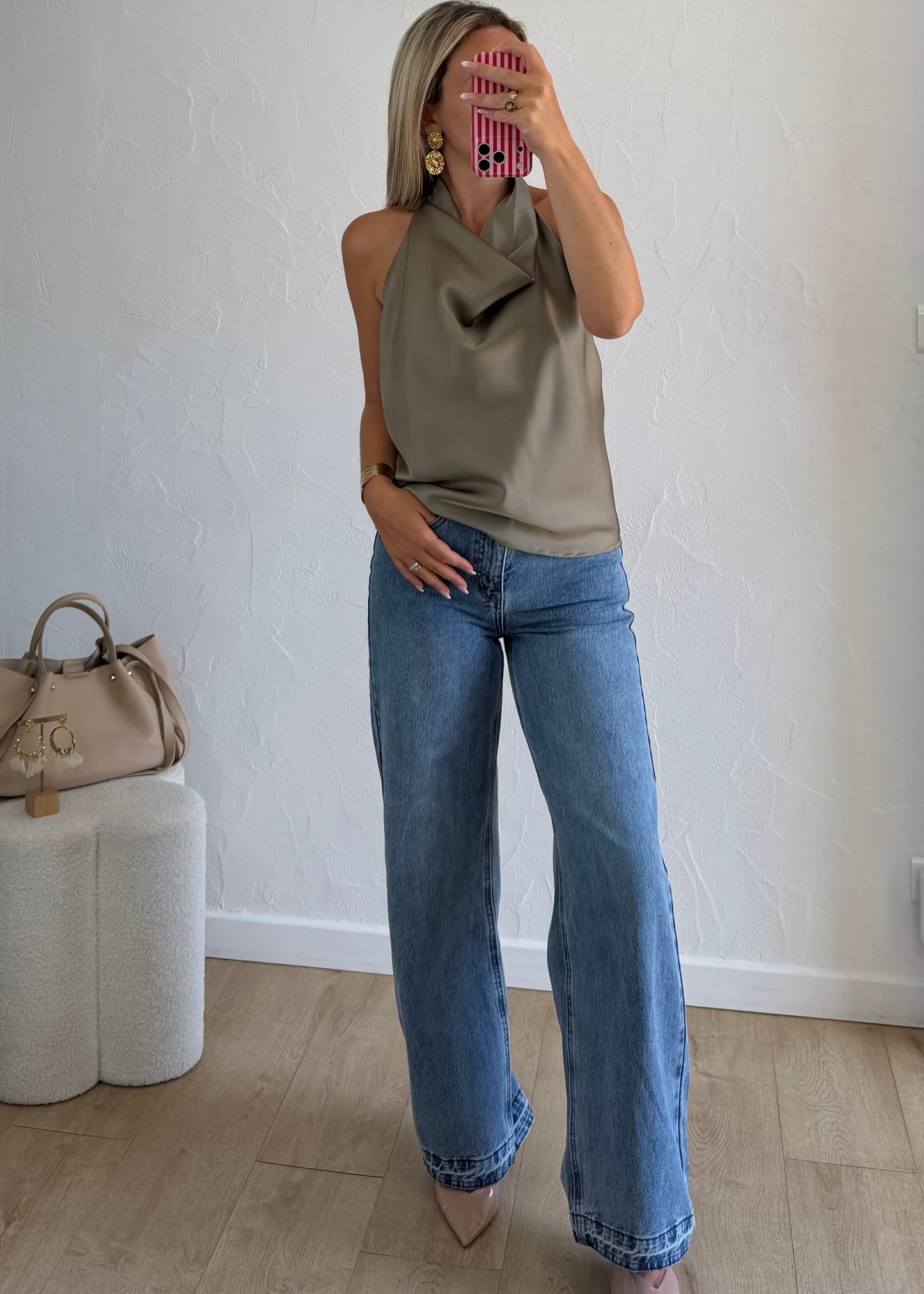 Top PAULA Kaki