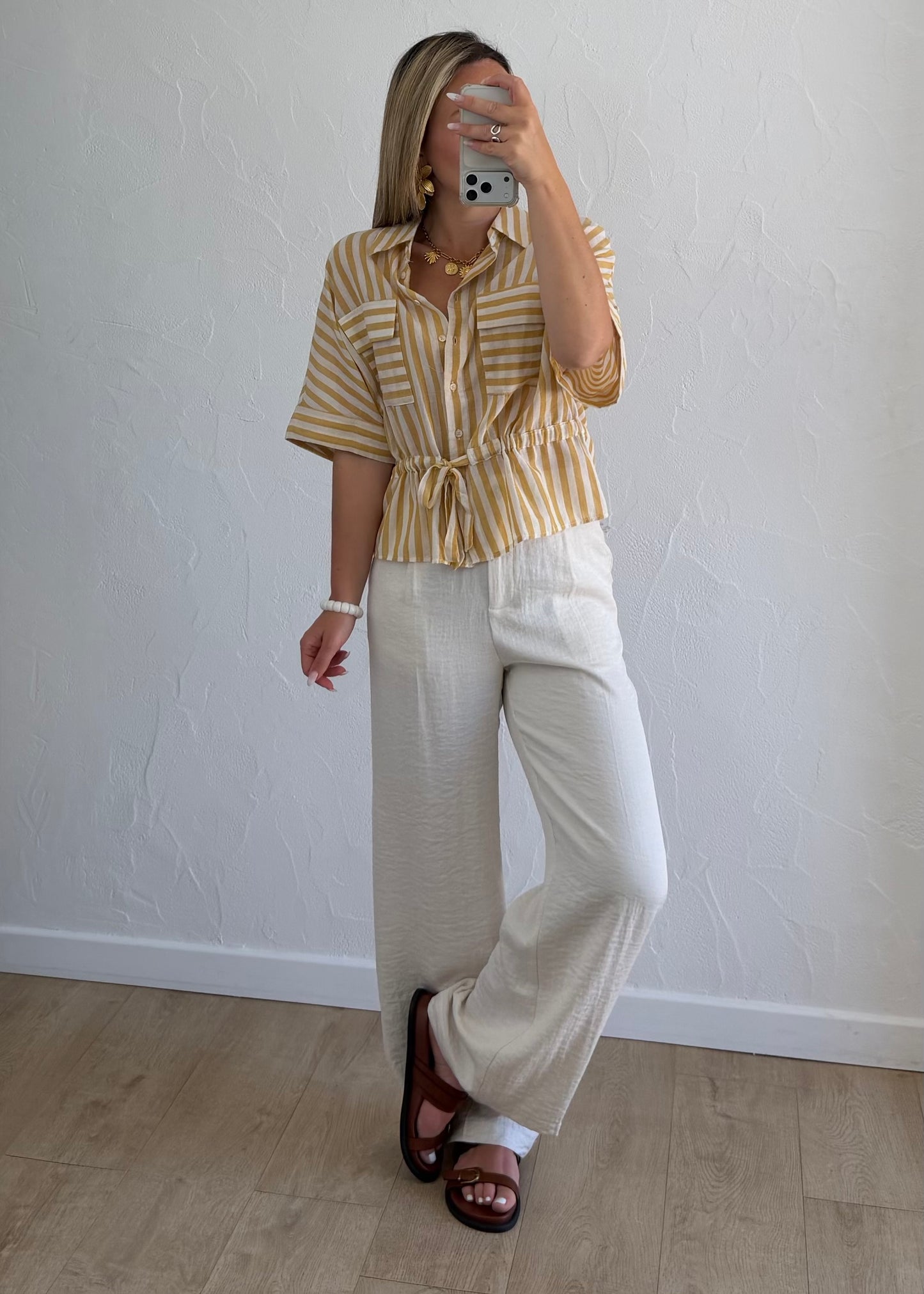 Pantalon LAURE Ivoire