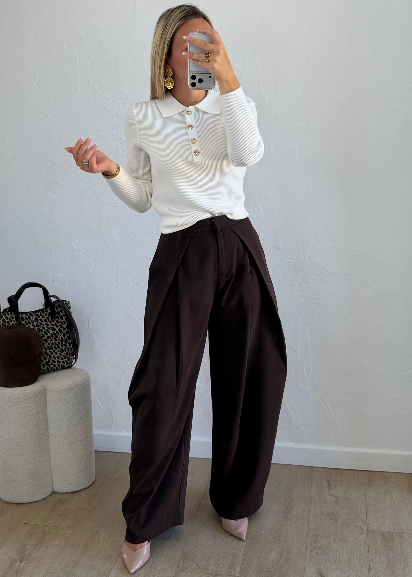 Pantalon Nero marron