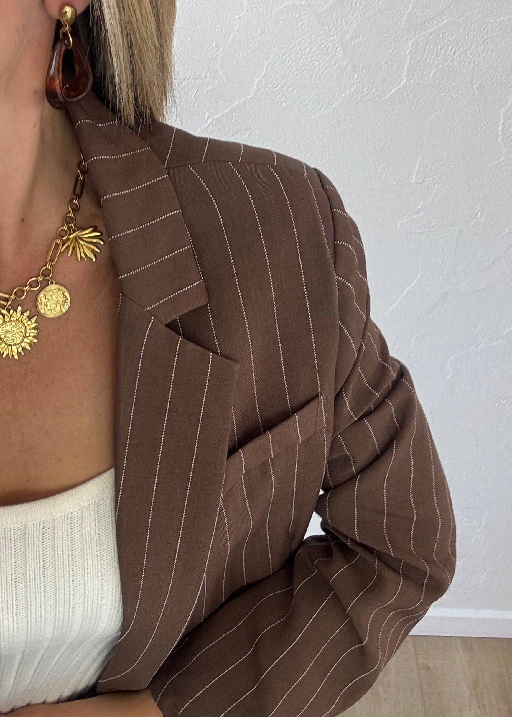 Blazer JEANNE Marron