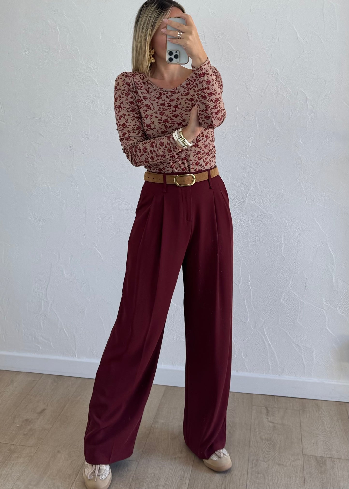 Pantalon JADE Bordeaux