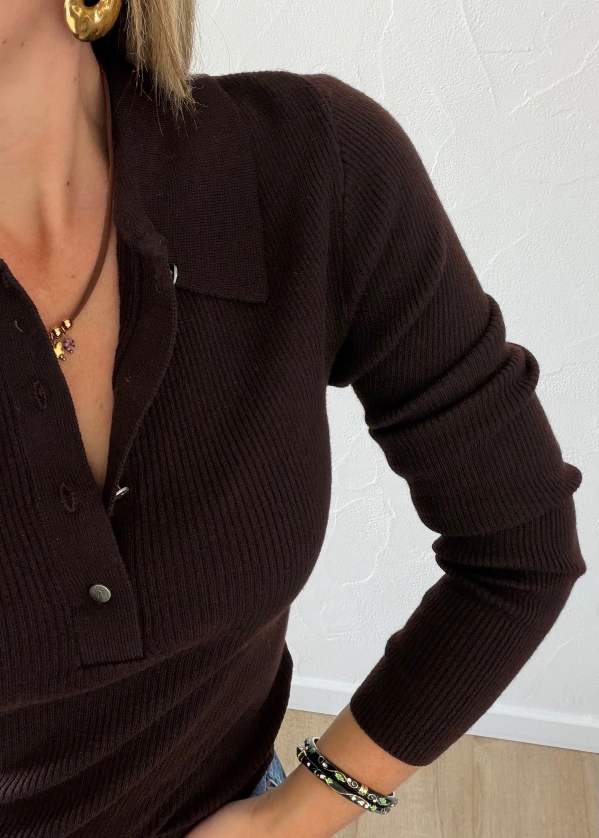 Polo Céline chocolat