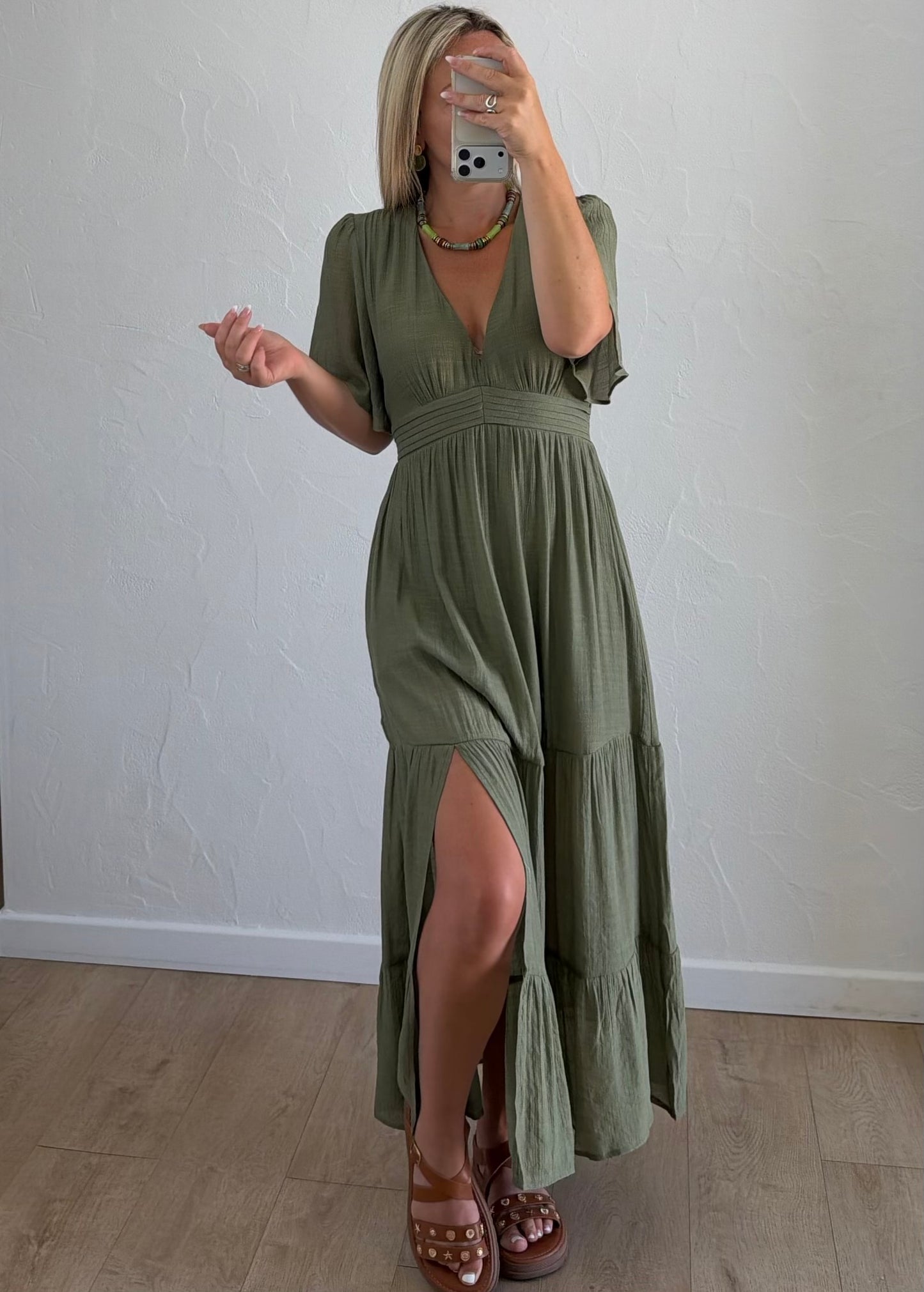 Robe LALIE Kaki