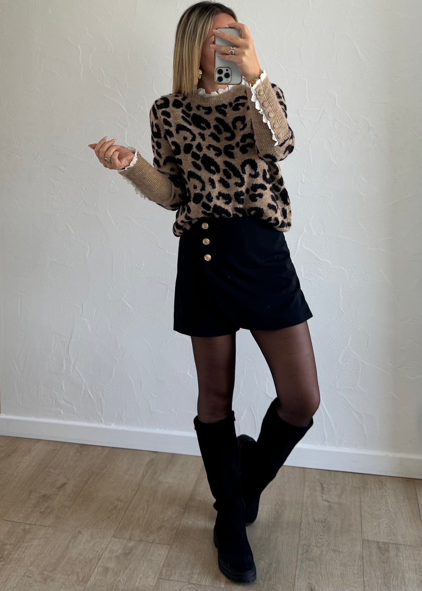 Jupe-short AVEN Noir