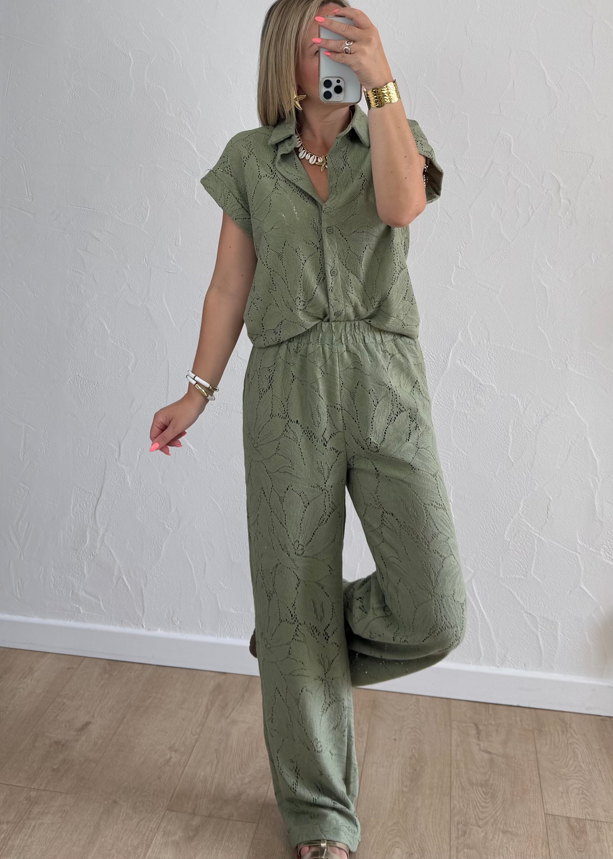 Pantalon Pauline Kaki