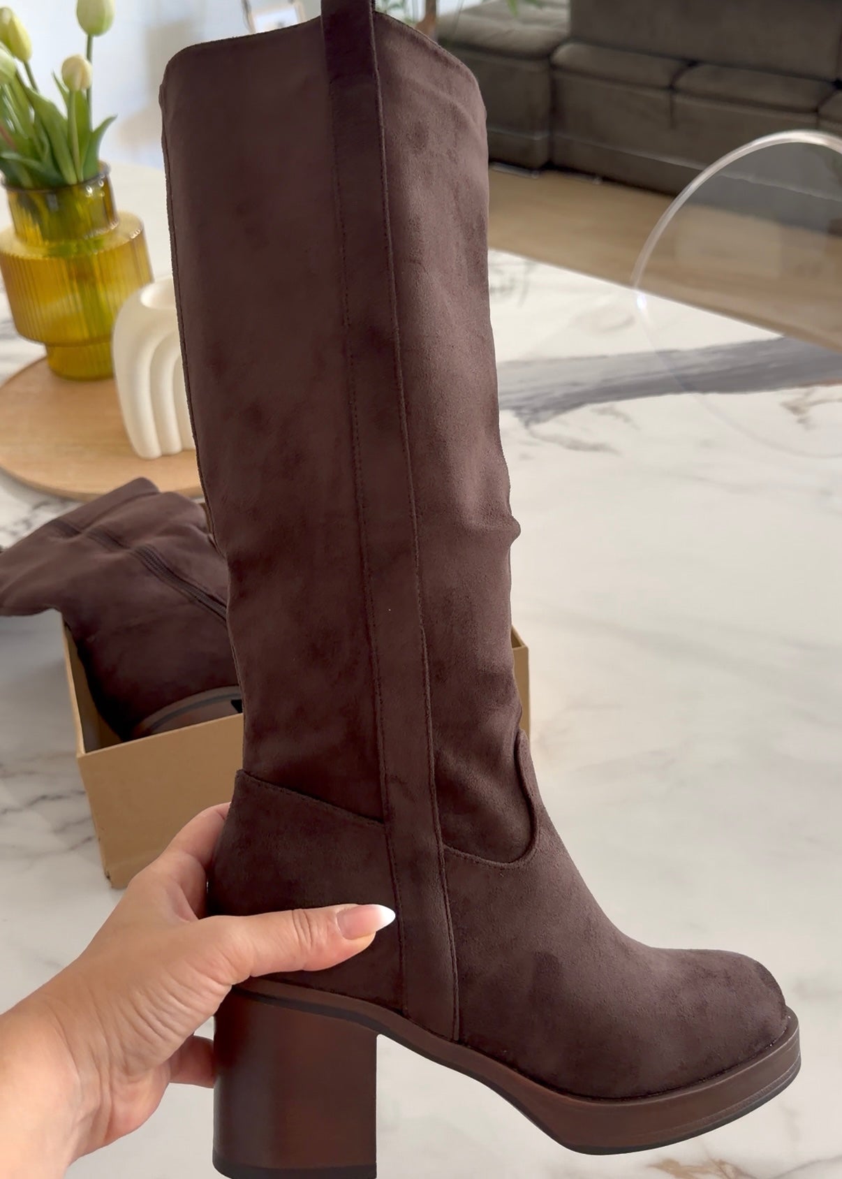 Bottes Salome marron