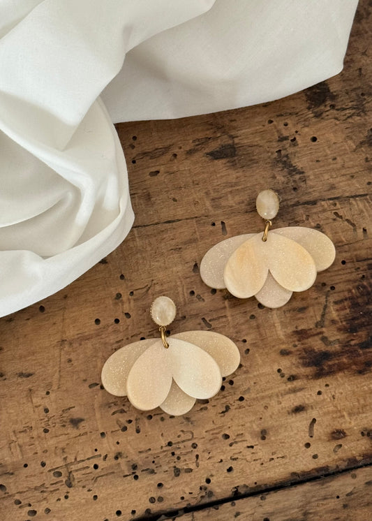 Boucles d’oreilles NINON Beige