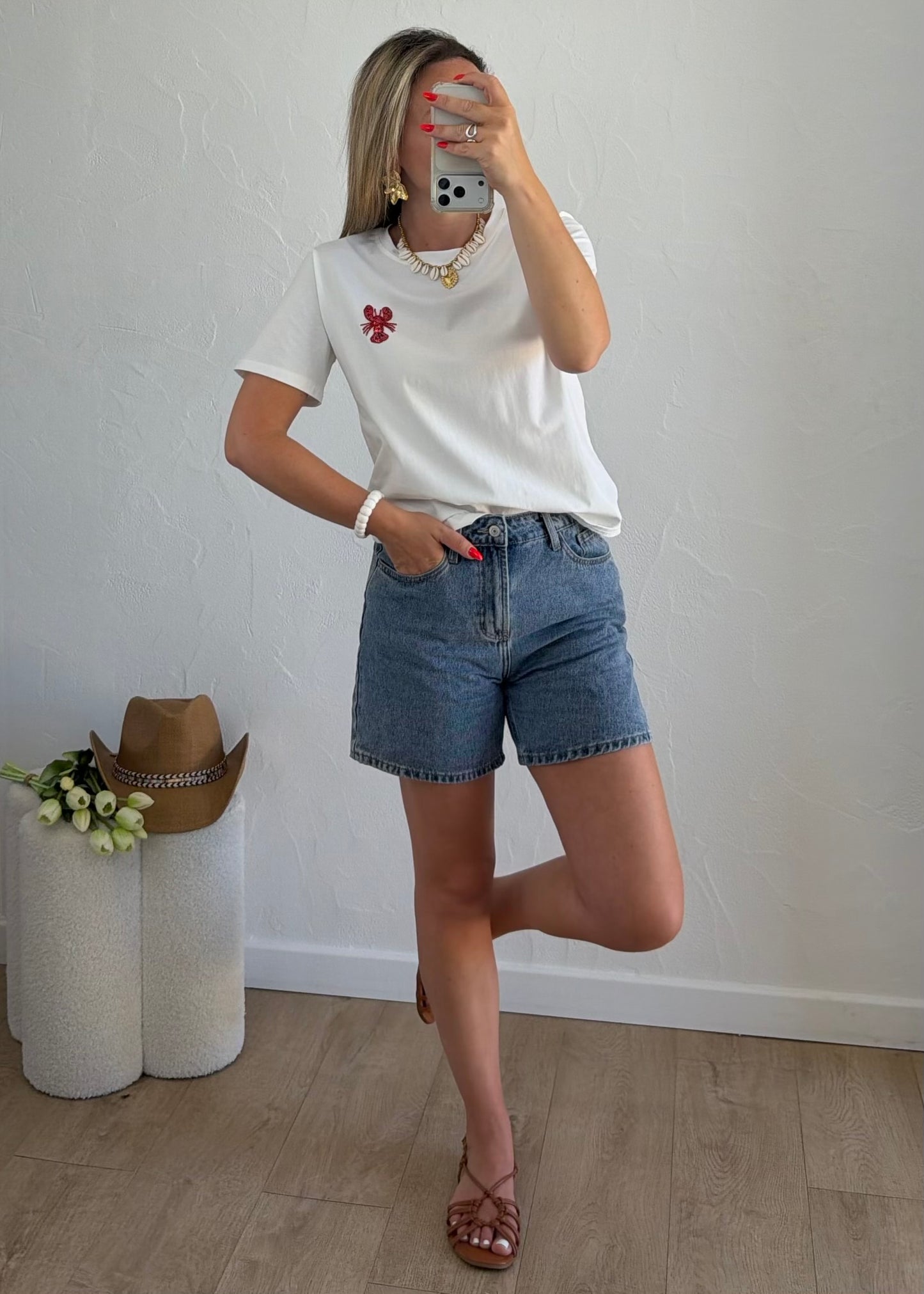 Tee-shirt « HOMARD » Blanc