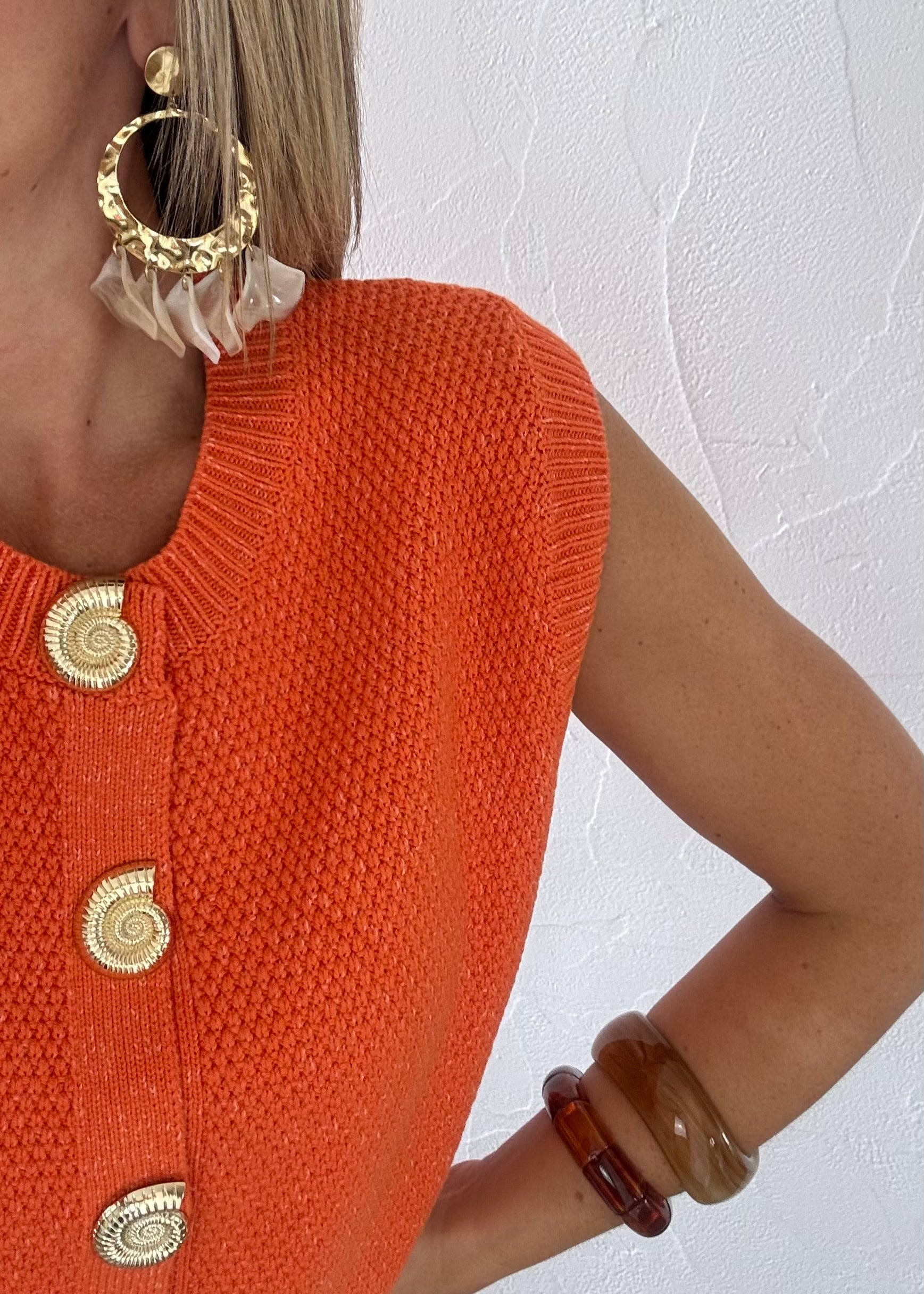 Gilet COQUILLAGES Orange